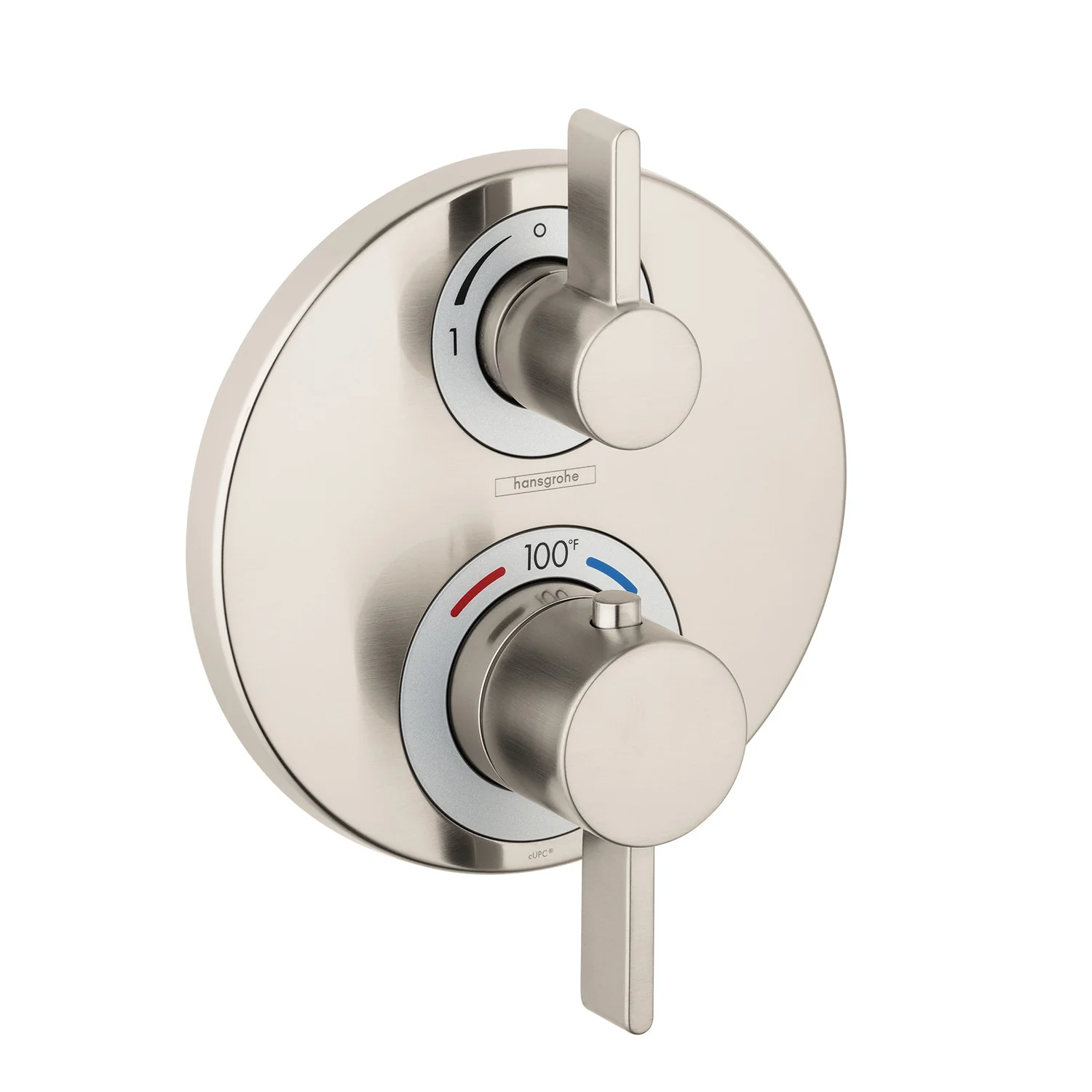 hansgrohe Ecostat S Thermostatic Trim with Volume Control and Diverter - Image 6