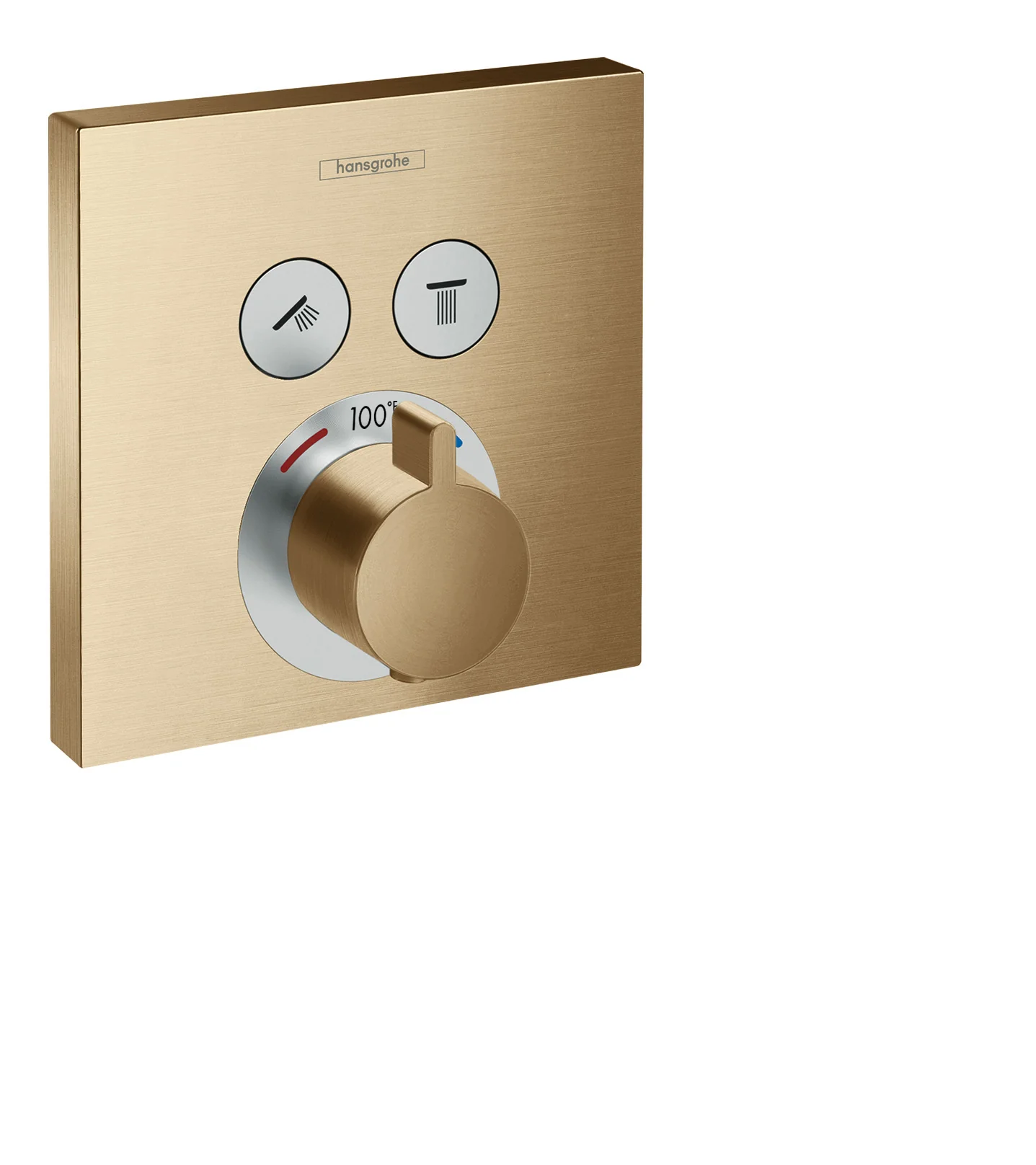 hansgrohe ShowerSelect Thermostatic Trim for 2 Functions, Square - Image 2