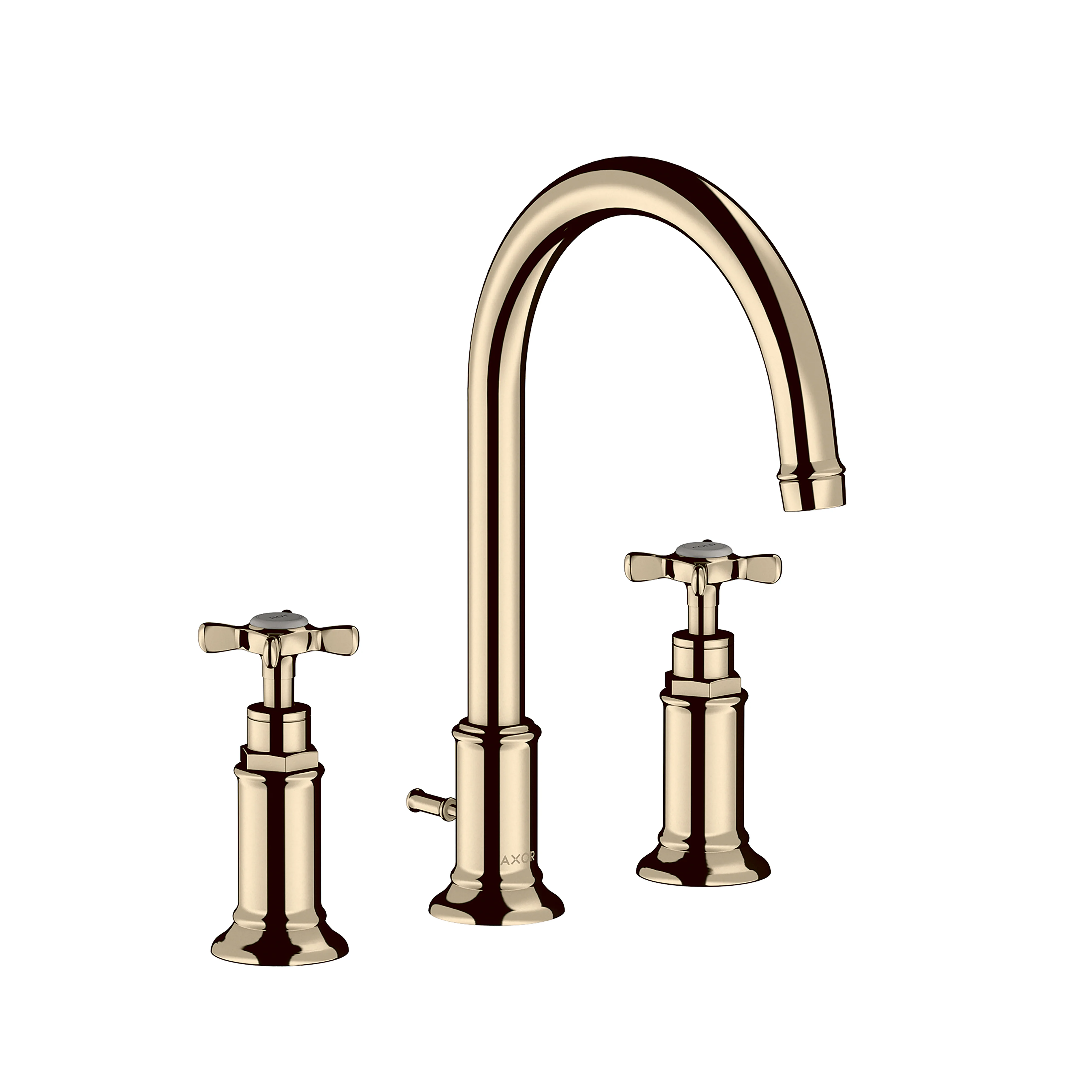 AXOR Montreux Widespread Faucet 180 with Cross Handles and Pop-Up Drain, 1.2 GPM - Image 5