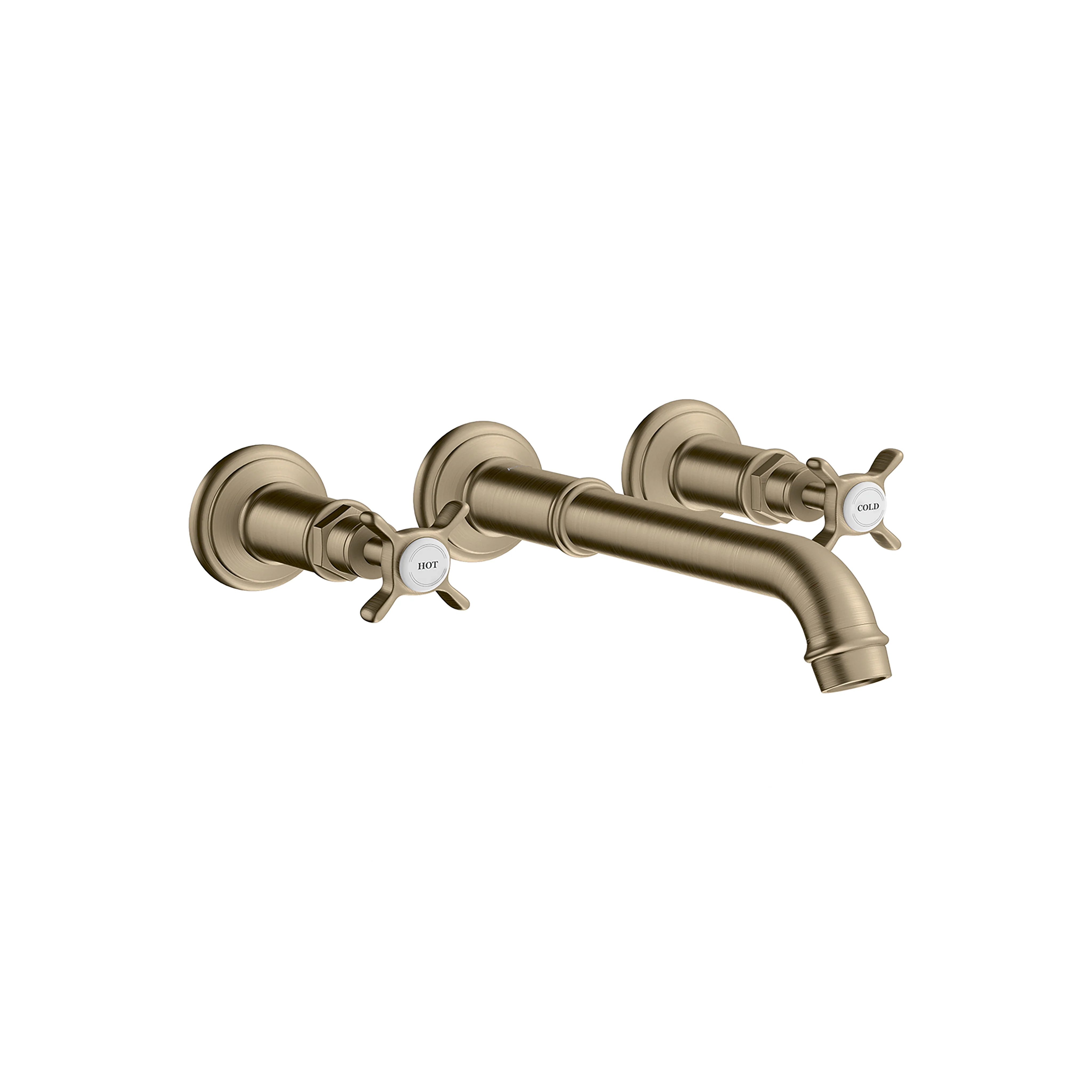 AXOR Montreux Wall-Mounted Widespread Faucet Trim with Cross Handles, 1.2 GPM - Image 4