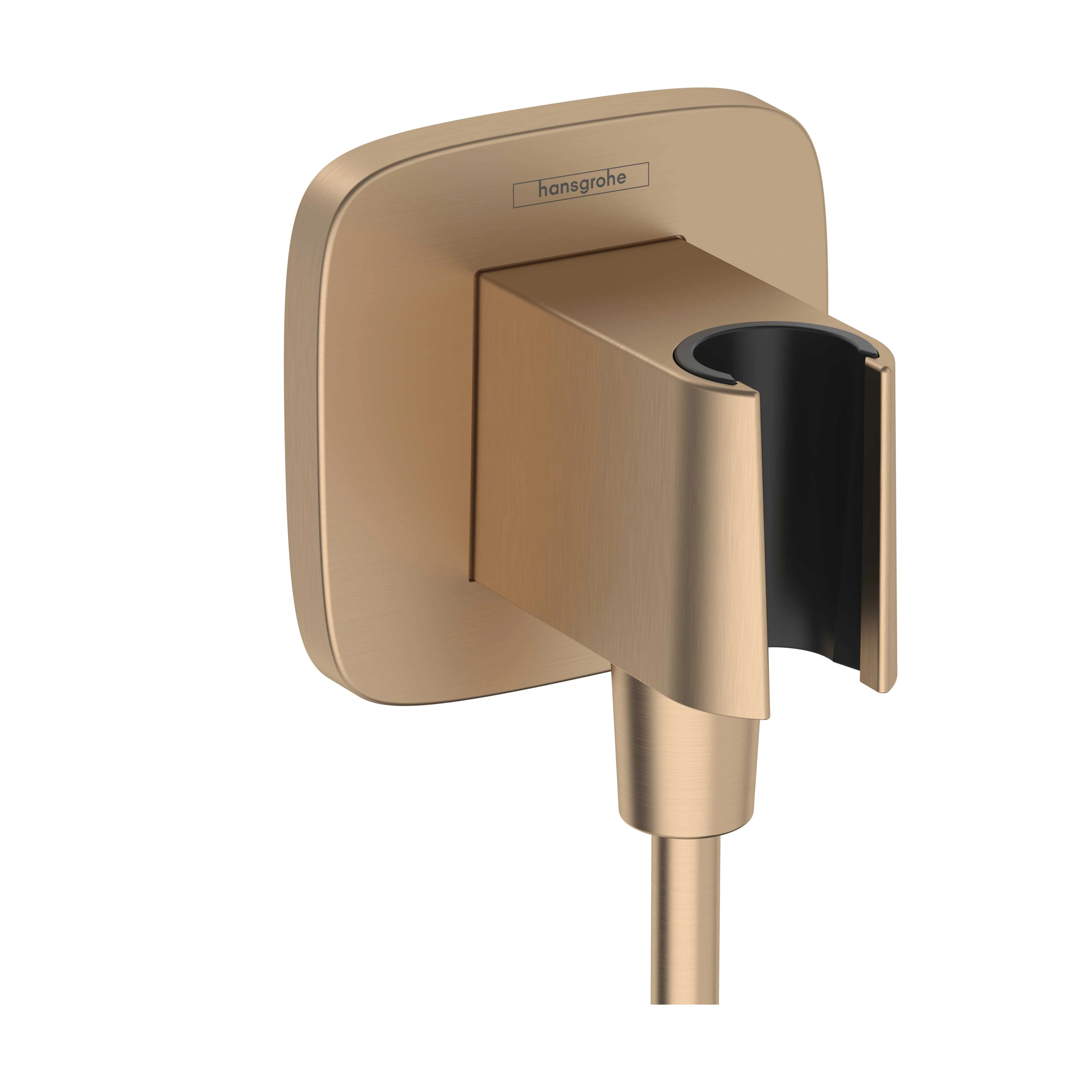 hansgrohe FixFit Q Wall Outlet with Handshower Holder - Image 2