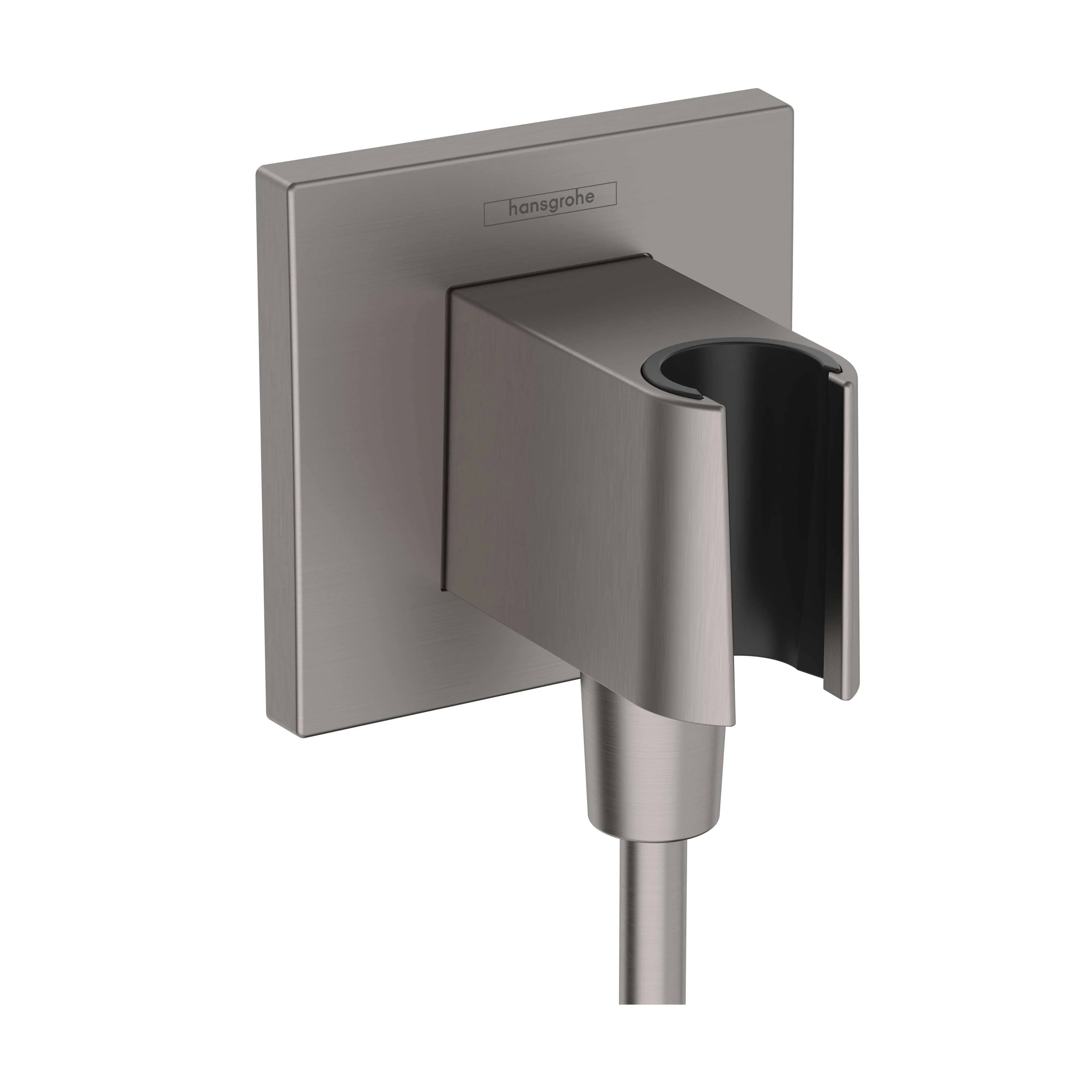 hansgrohe FixFit E Wall Outlet with Handshower Holder - Image 3