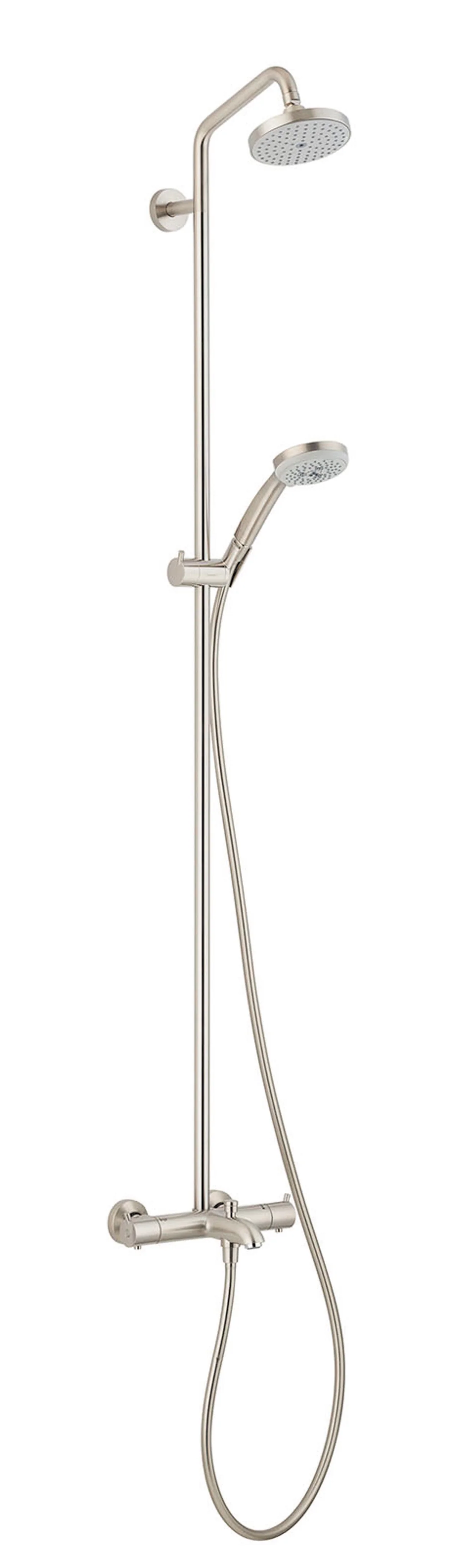 hansgrohe Croma Showerpipe 150 1-Jet with Tub Filler, 2.0 GPM - Image 2