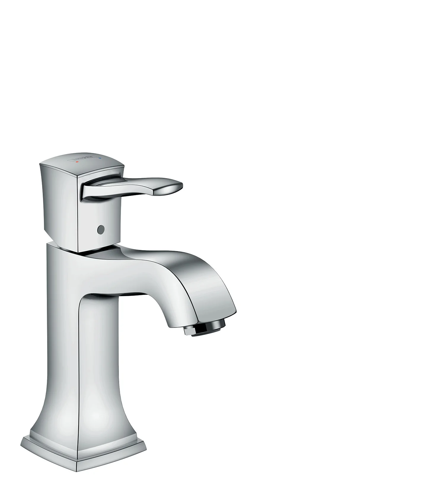 hansgrohe Metropol Classic Single-Hole Faucet 110 with Pop-Up Drain, 1.2 GPM