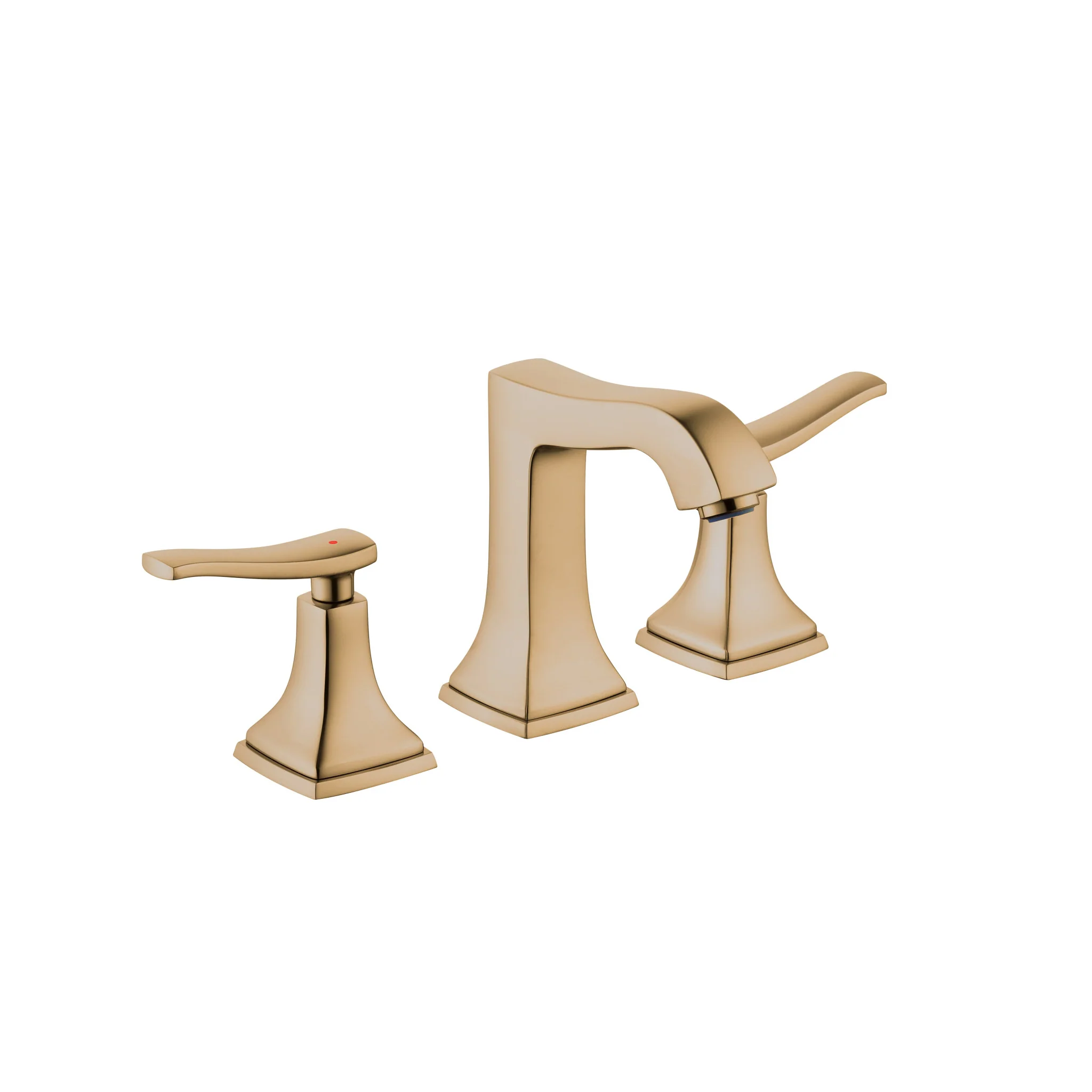 hansgrohe Metropol Classic Widespread Faucet 110 with Lever Handles and Pop-Up Drain, 1.2 GPM - Image 2