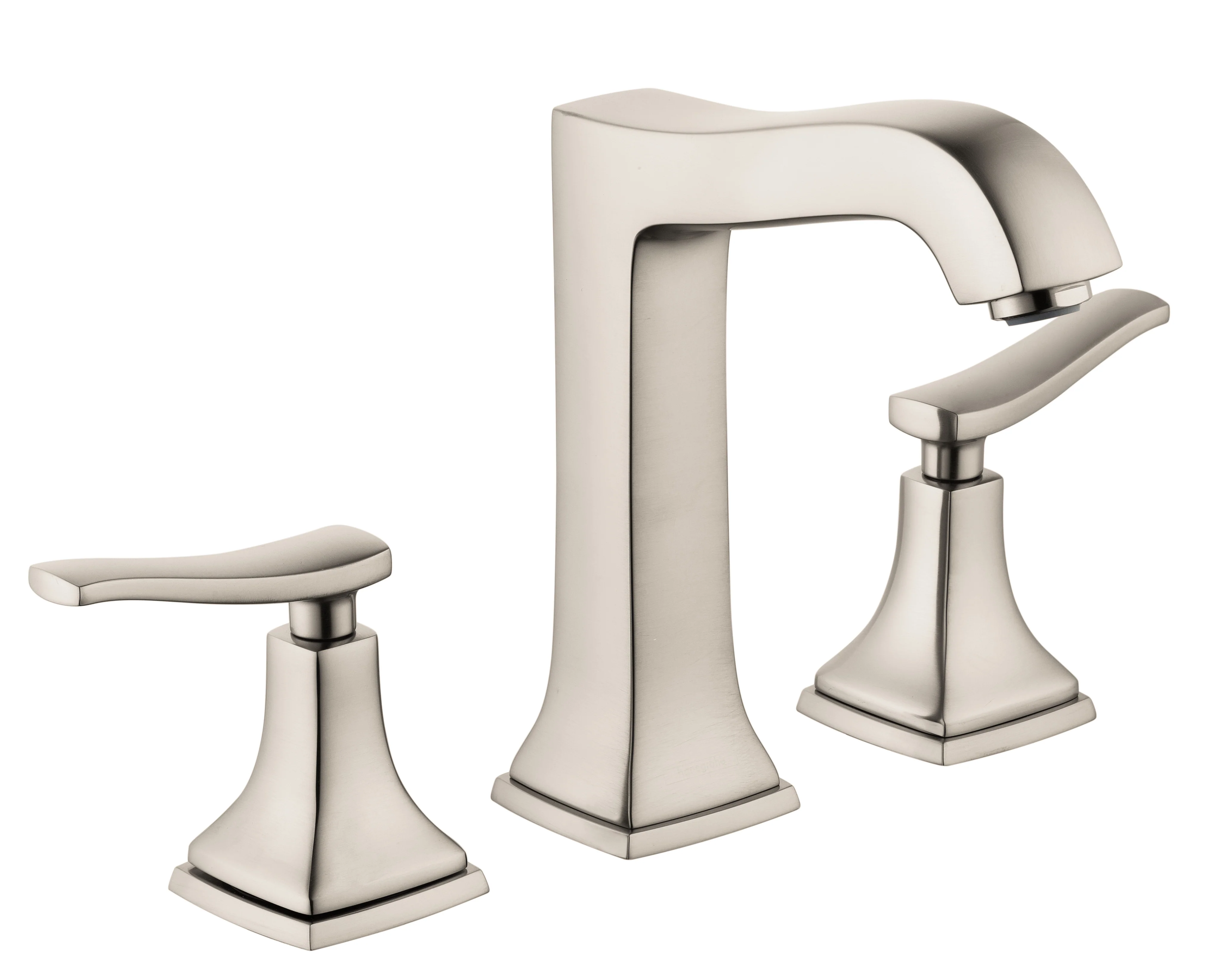 hansgrohe Metropol Classic Widespread Faucet 160 with Lever Handles and Pop-Up Drain, 1.2 GPM - Image 4