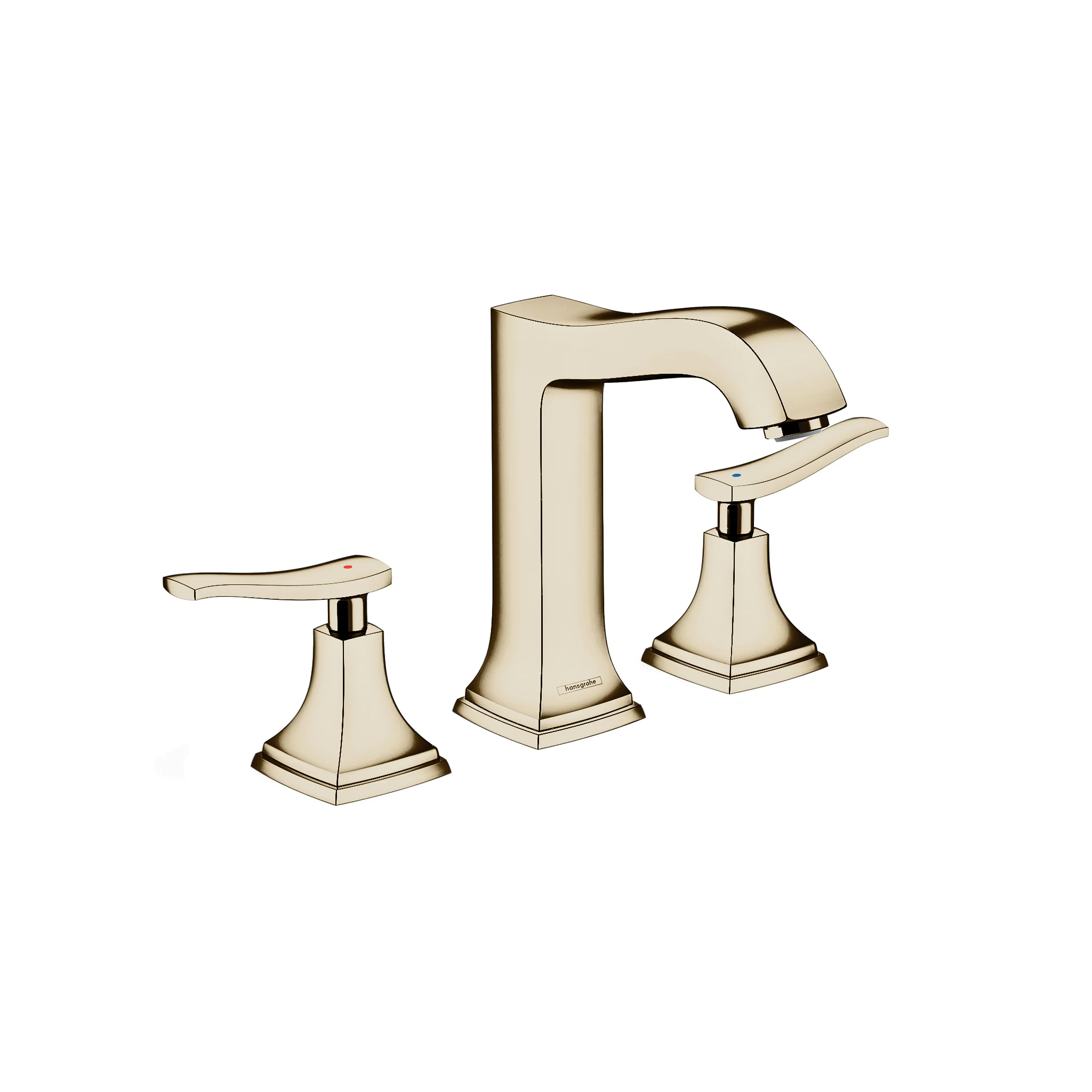 hansgrohe Metropol Classic Widespread Faucet 160 with Lever Handles and Pop-Up Drain, 1.2 GPM - Image 5