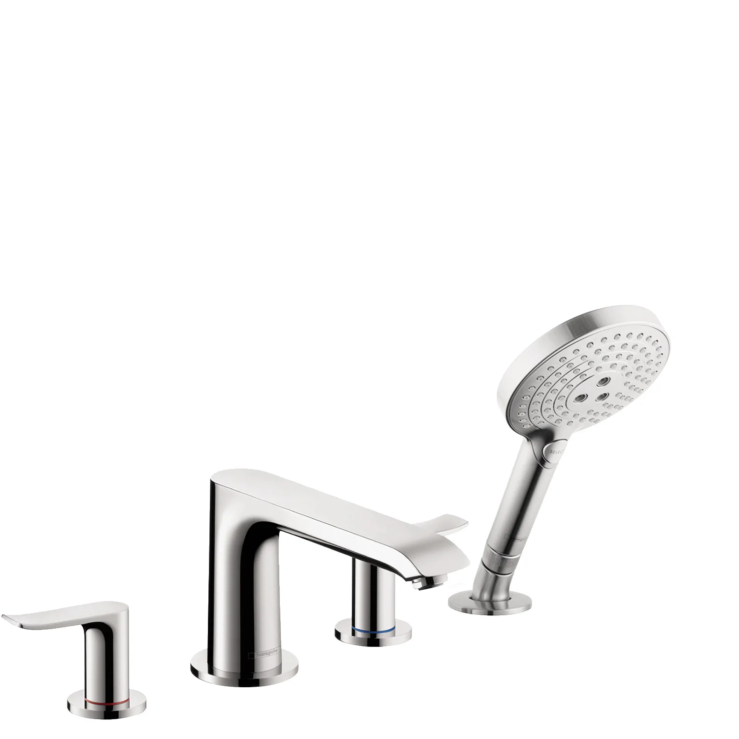 hansgrohe Metris 4-Hole Roman Tub Set Trim with 1.75 GPM Handshower