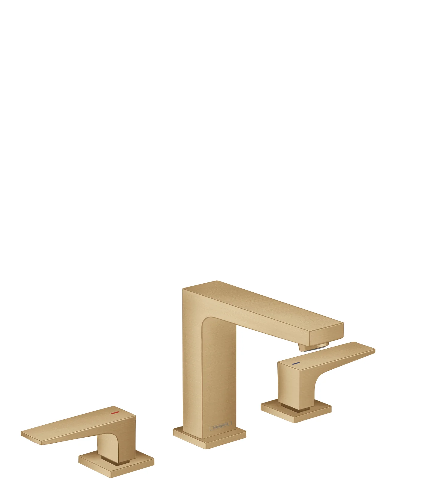 hansgrohe Metropol Widespread Faucet 110 with Lever Handles and Pop-Up Drain, 1.2 GPM - Image 2
