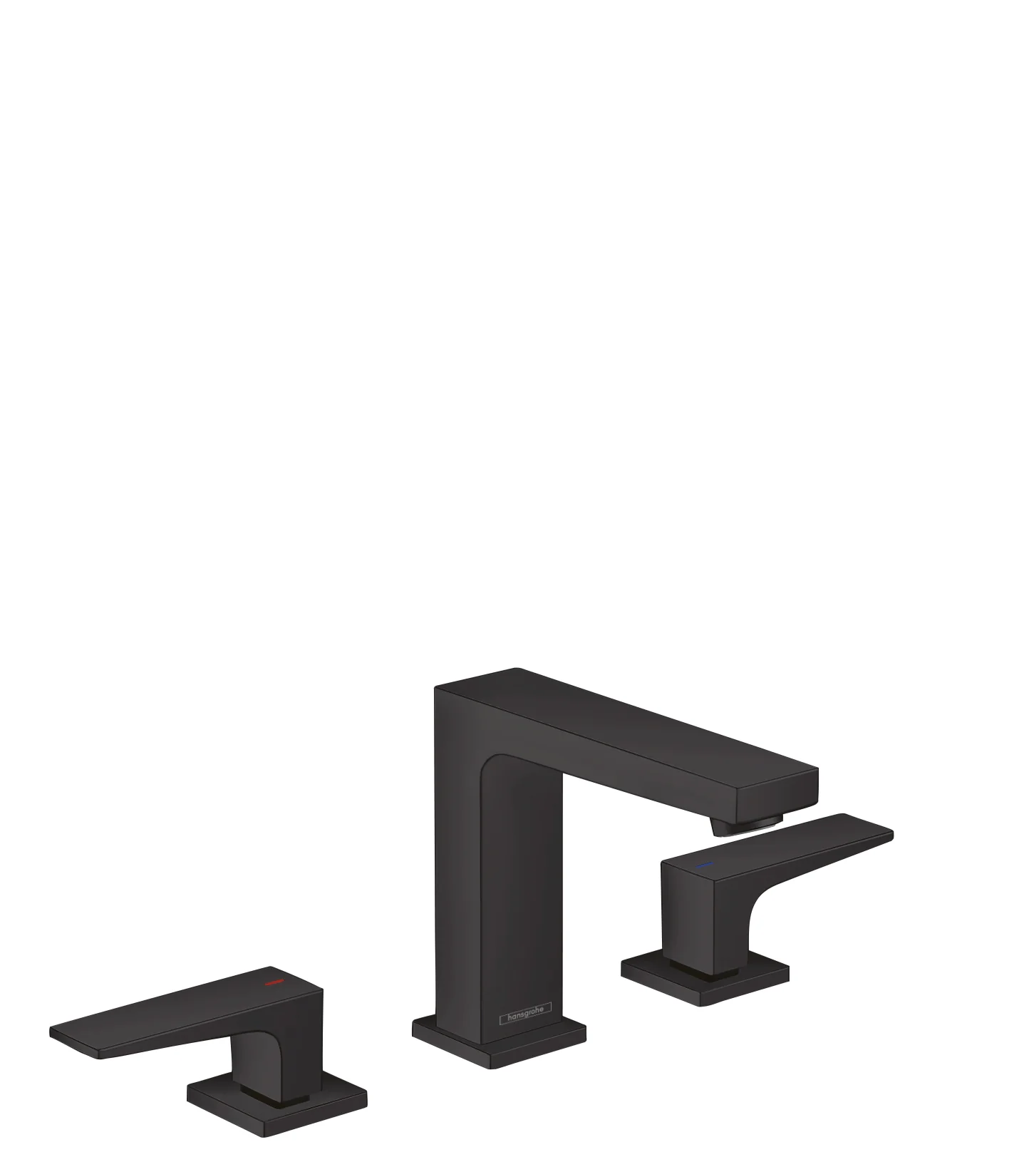 hansgrohe Metropol Widespread Faucet 110 with Lever Handles and Pop-Up Drain, 1.2 GPM - Image 4