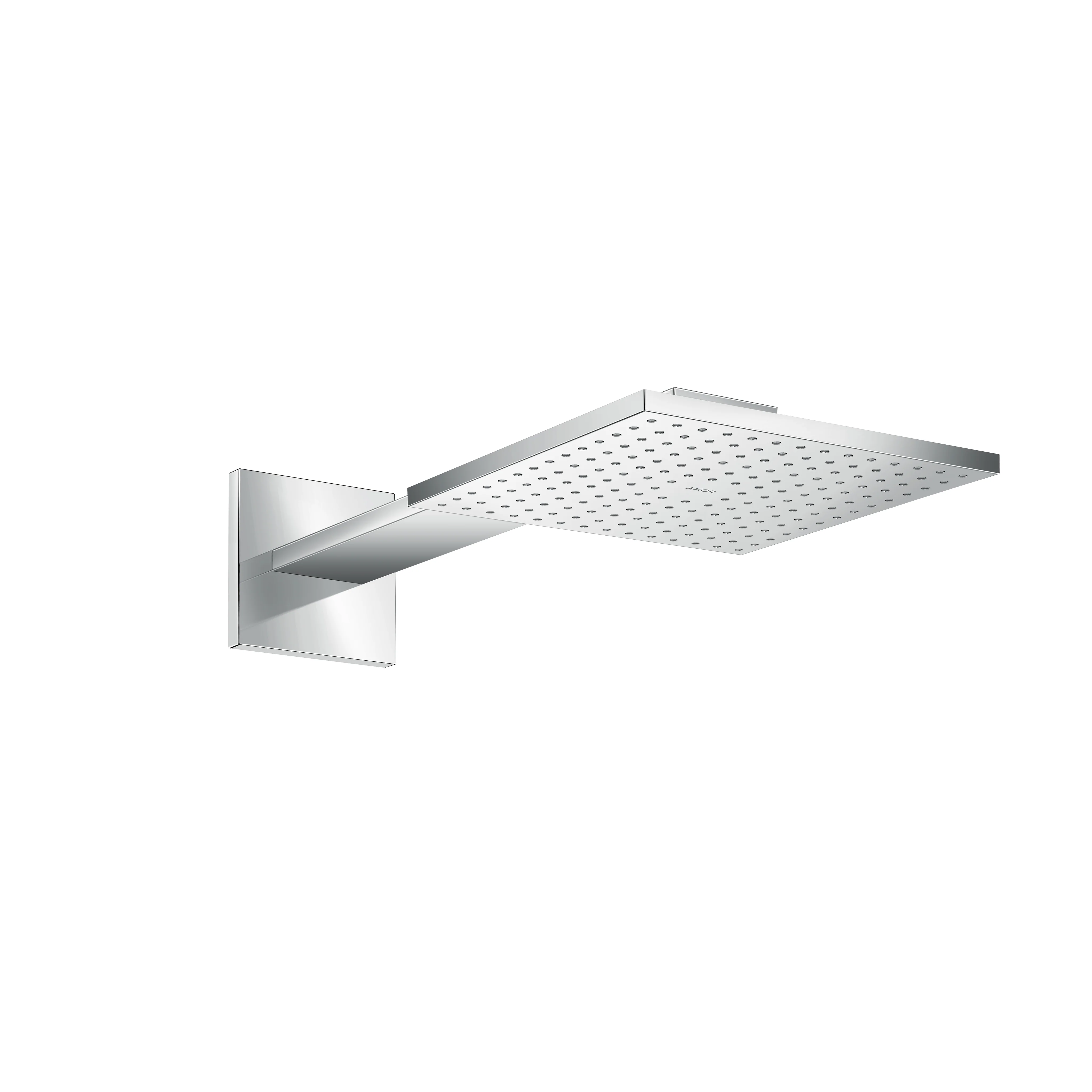 AXOR ShowerSolutions Showerhead 250 Square 2- Jet with Showerarm Trim, 1.75 GPM