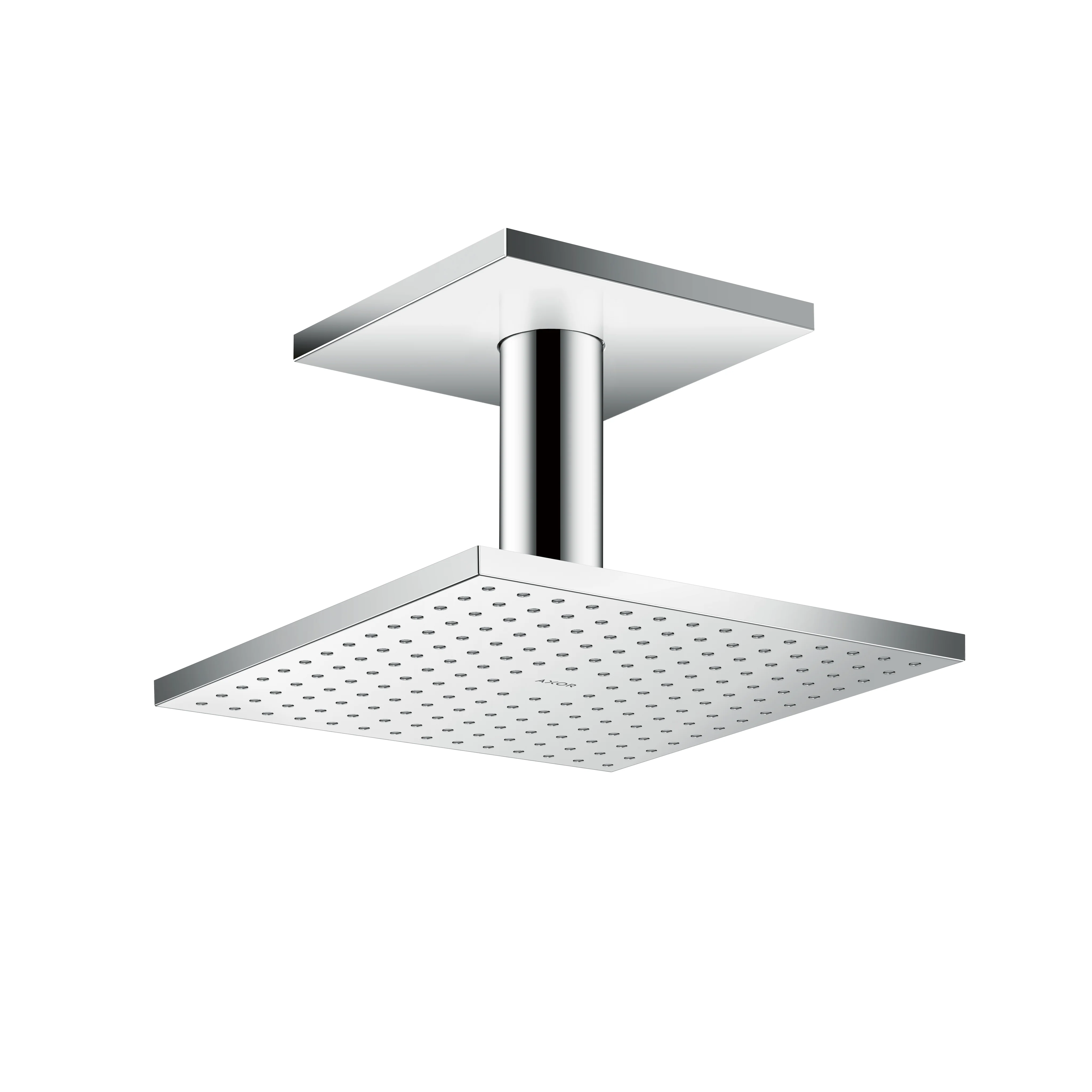 AXOR ShowerSolutions Showerhead 250 Square 2-Jet Ceiling Connection, 1.75 GPM