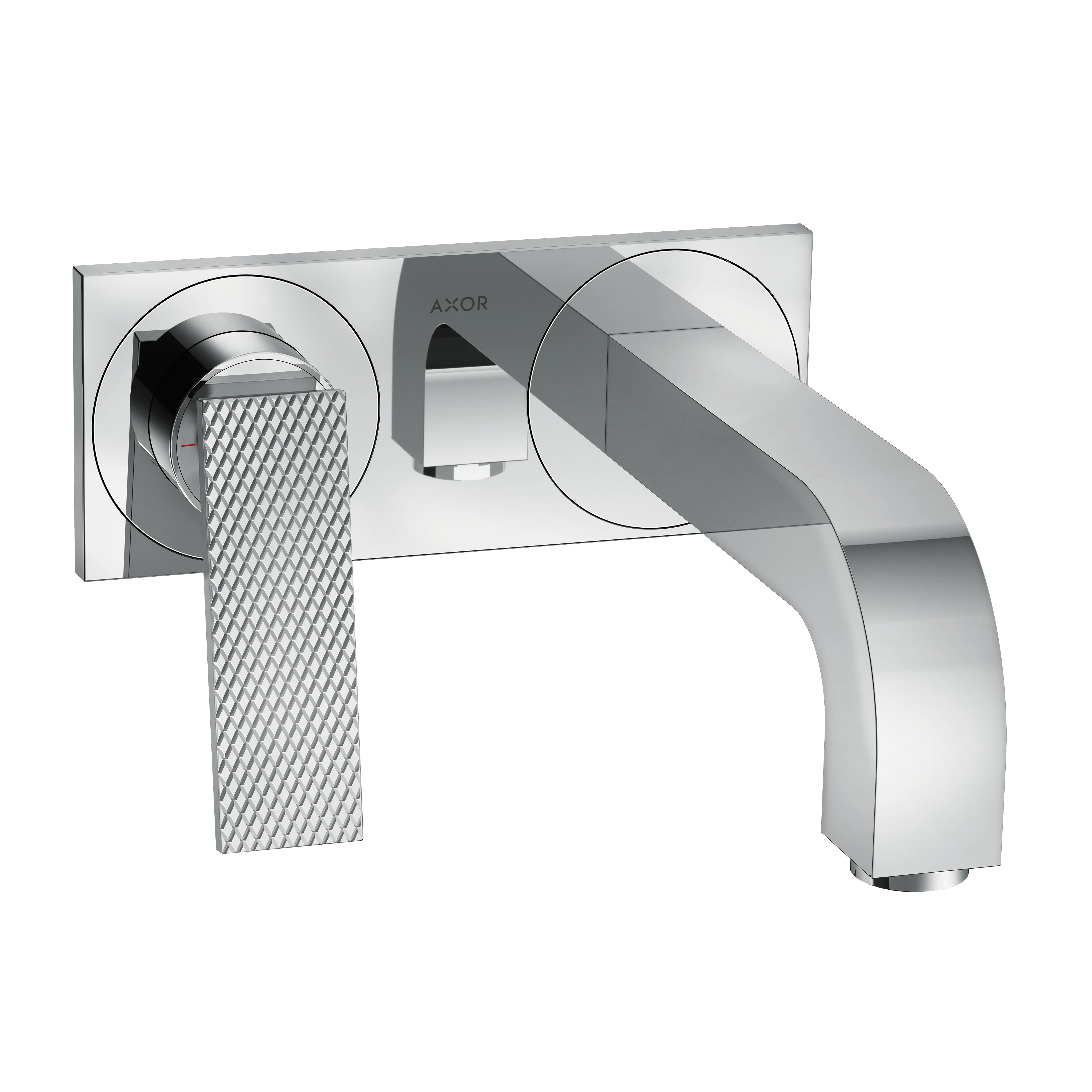AXOR Citterio Wall-Mounted Single-Handle Faucet Trim with Base Plate- Rhombic Cut, 1.2 GPM