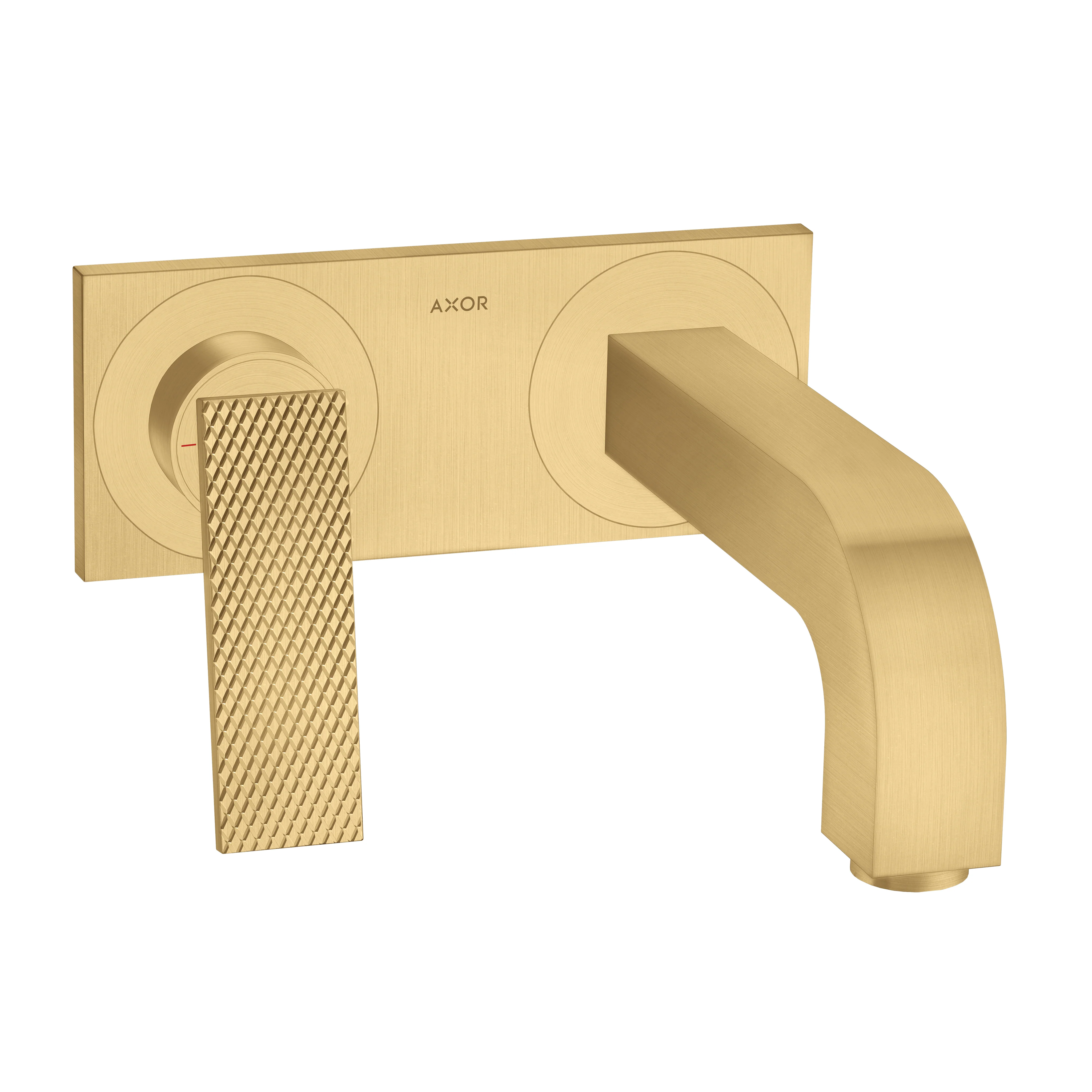 AXOR Citterio Wall-Mounted Single-Handle Faucet Trim with Base Plate- Rhombic Cut, 1.2 GPM - Image 2