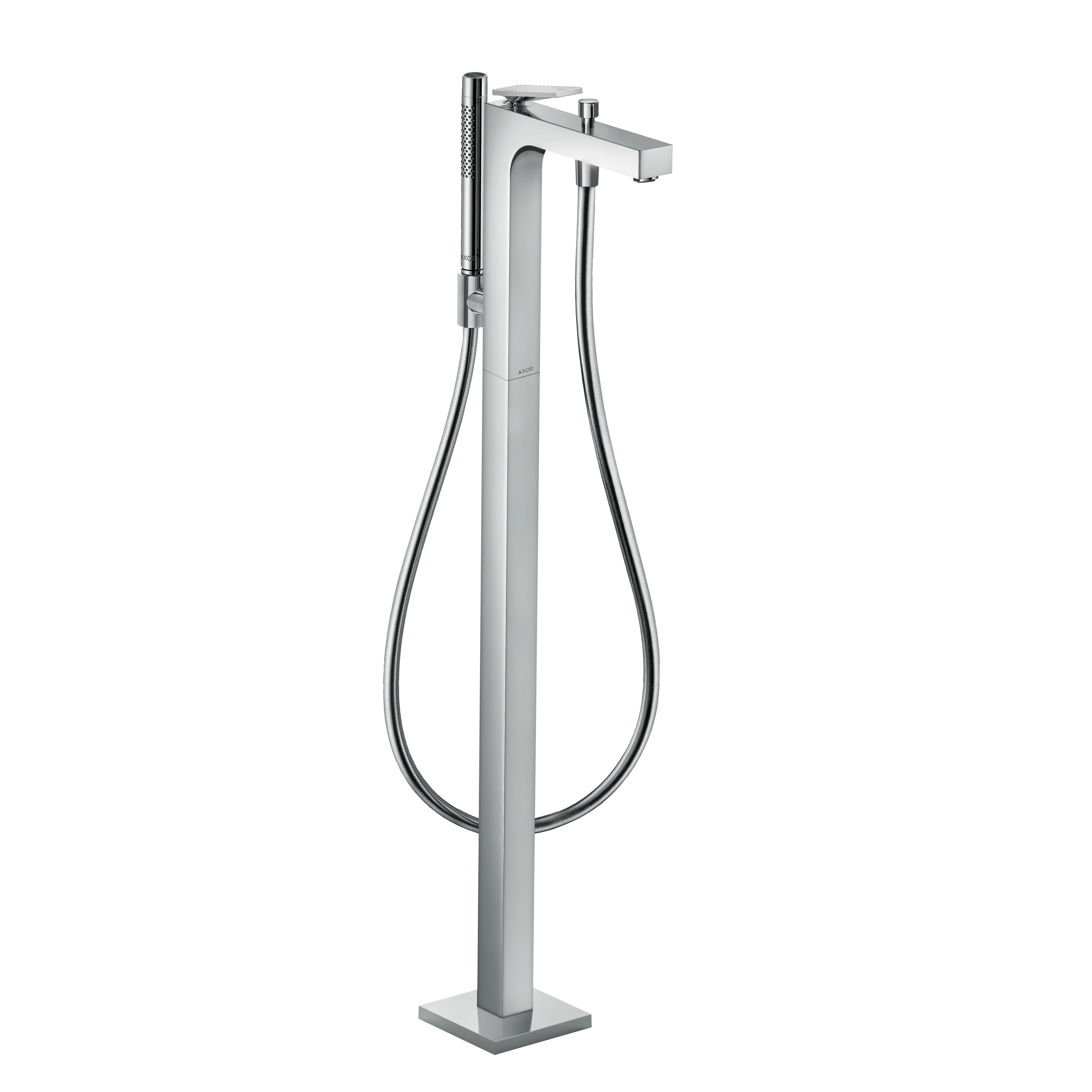 AXOR Citterio Freestanding Tub Filler Trim with 1.75 GPM Handshower- Rhombic Cut