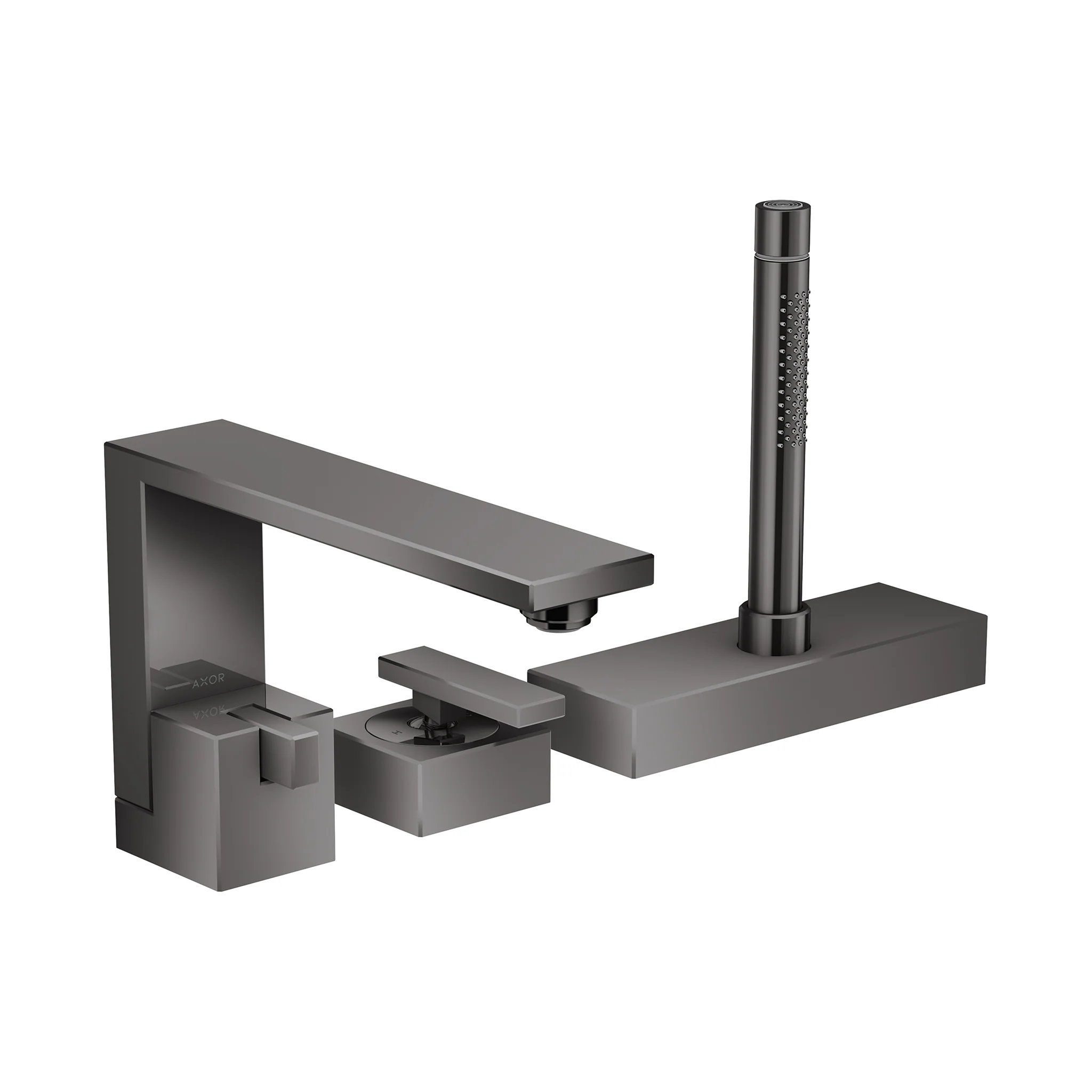 AXOR Edge 3-Hole Roman Tub Set Trim with 1.75 GPM Handshower - Image 2