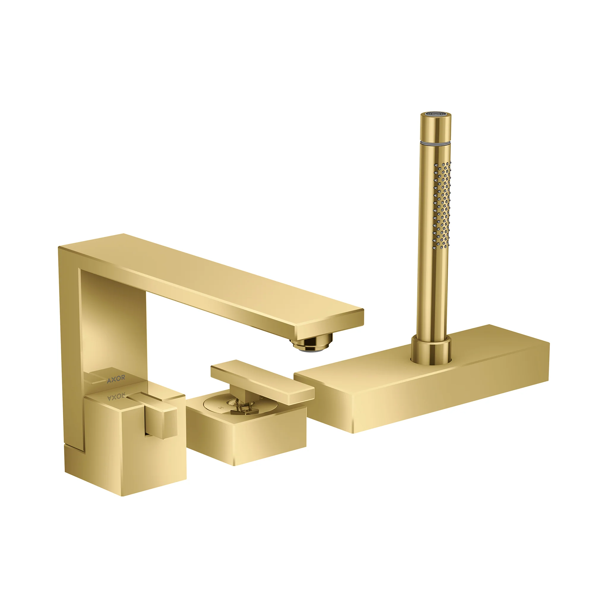 AXOR Edge 3-Hole Roman Tub Set Trim with 1.75 GPM Handshower - Image 3