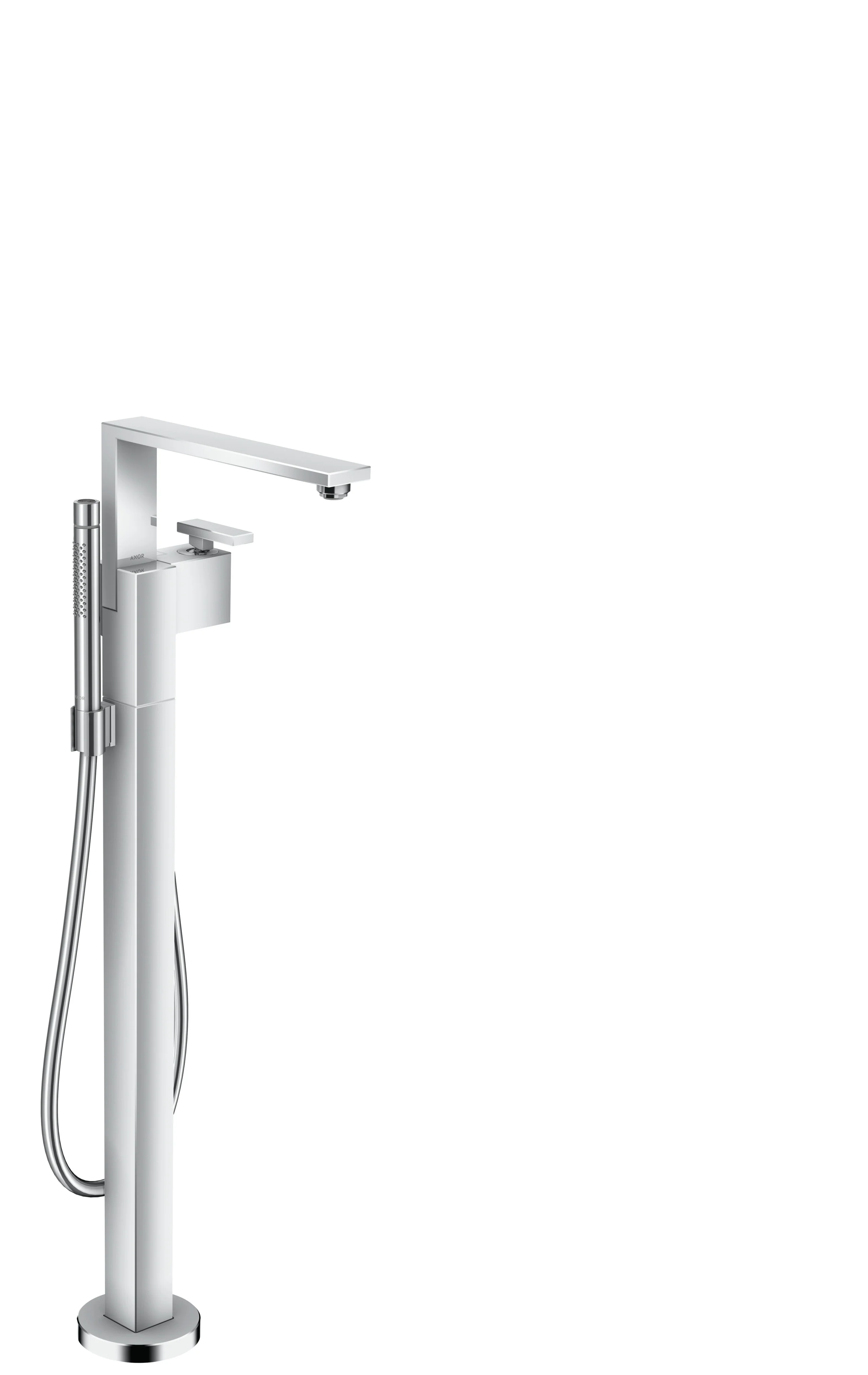 AXOR Edge Freestanding Tub Filler Trim with 1.75 GPM Handshower