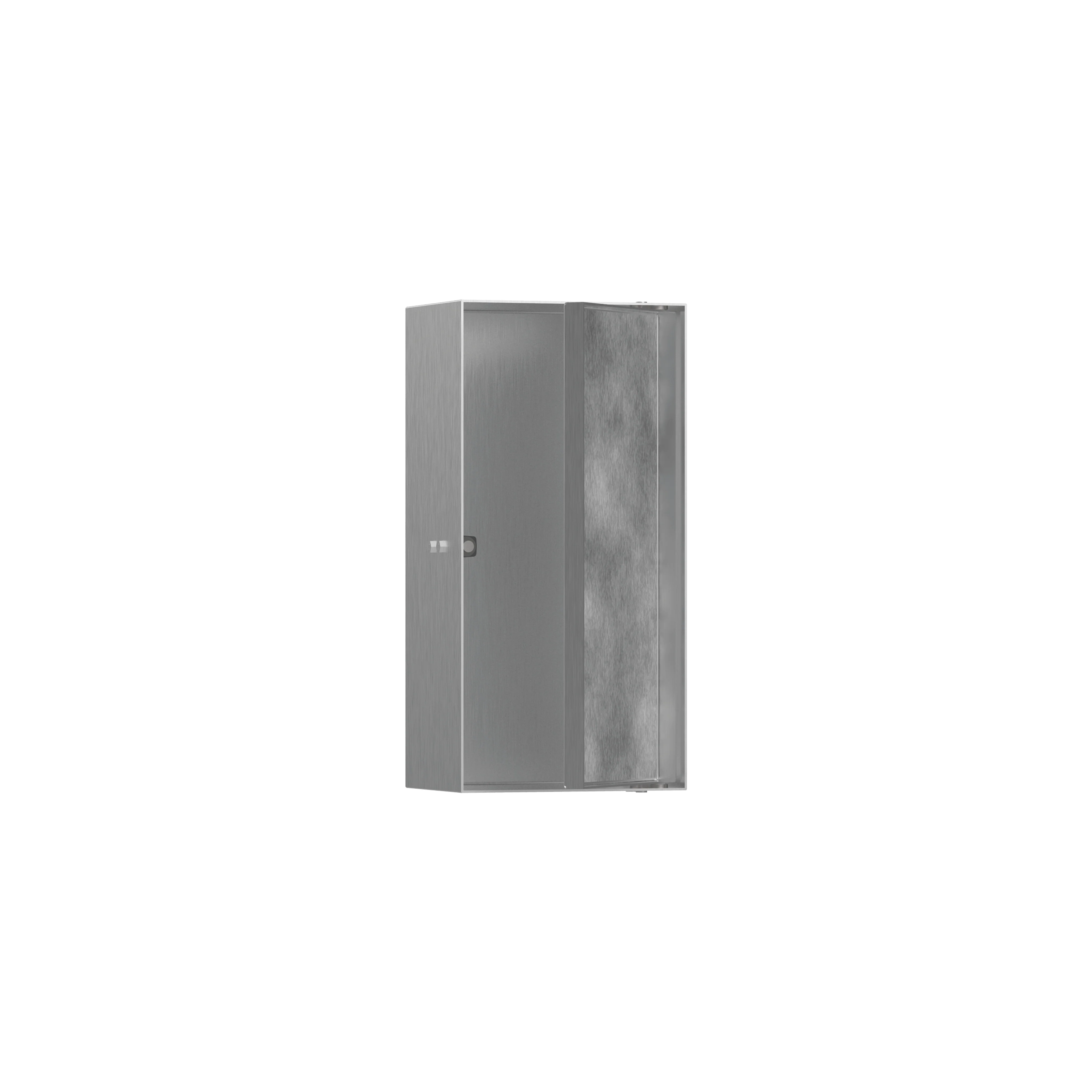 hansgrohe XtraStoris Rock Wall Niche with Tileable Door 12"x 6"x 4" - Image 3