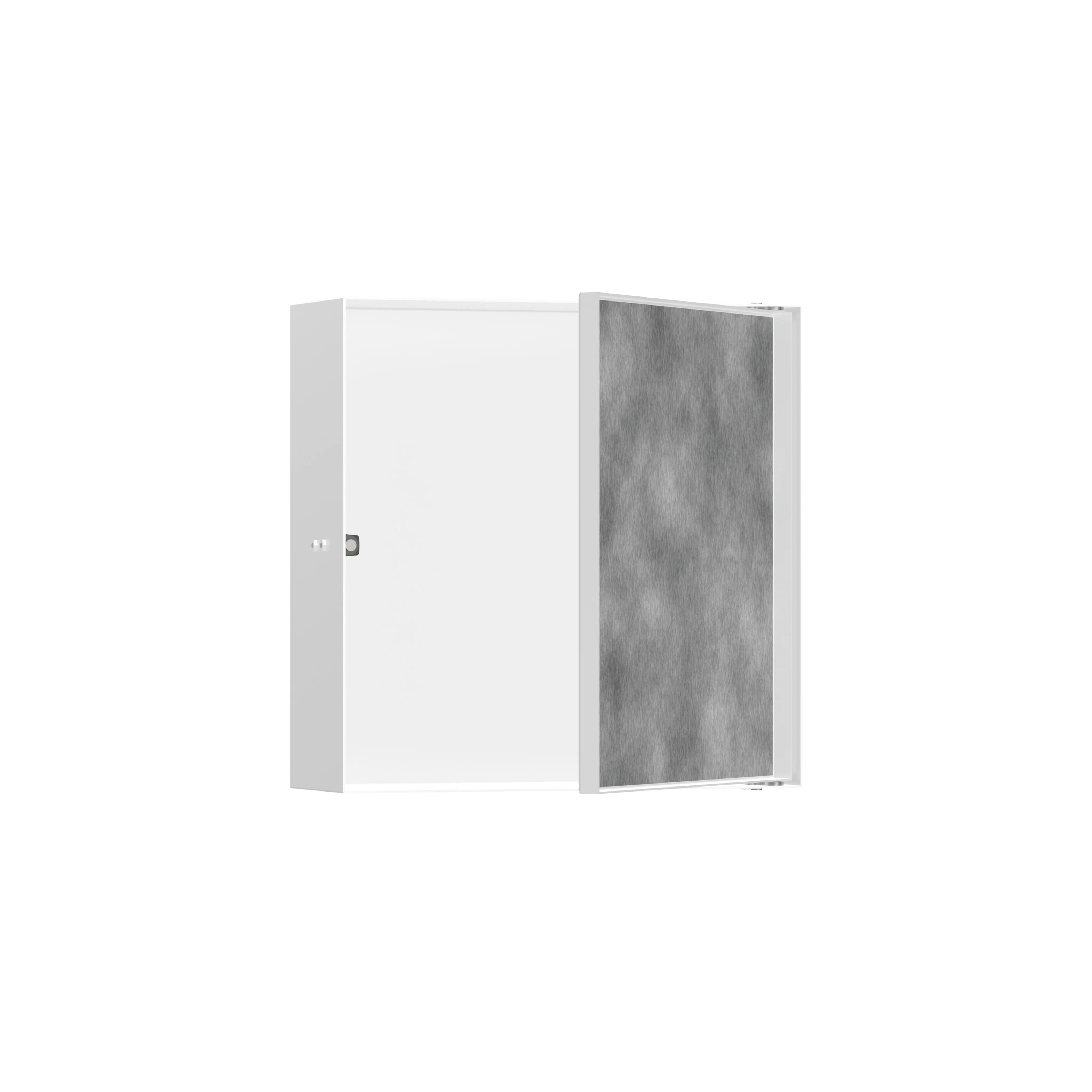 hansgrohe XtraStoris Rock Wall Niche with Tileable Door 12"x 12"x 4" - Image 2