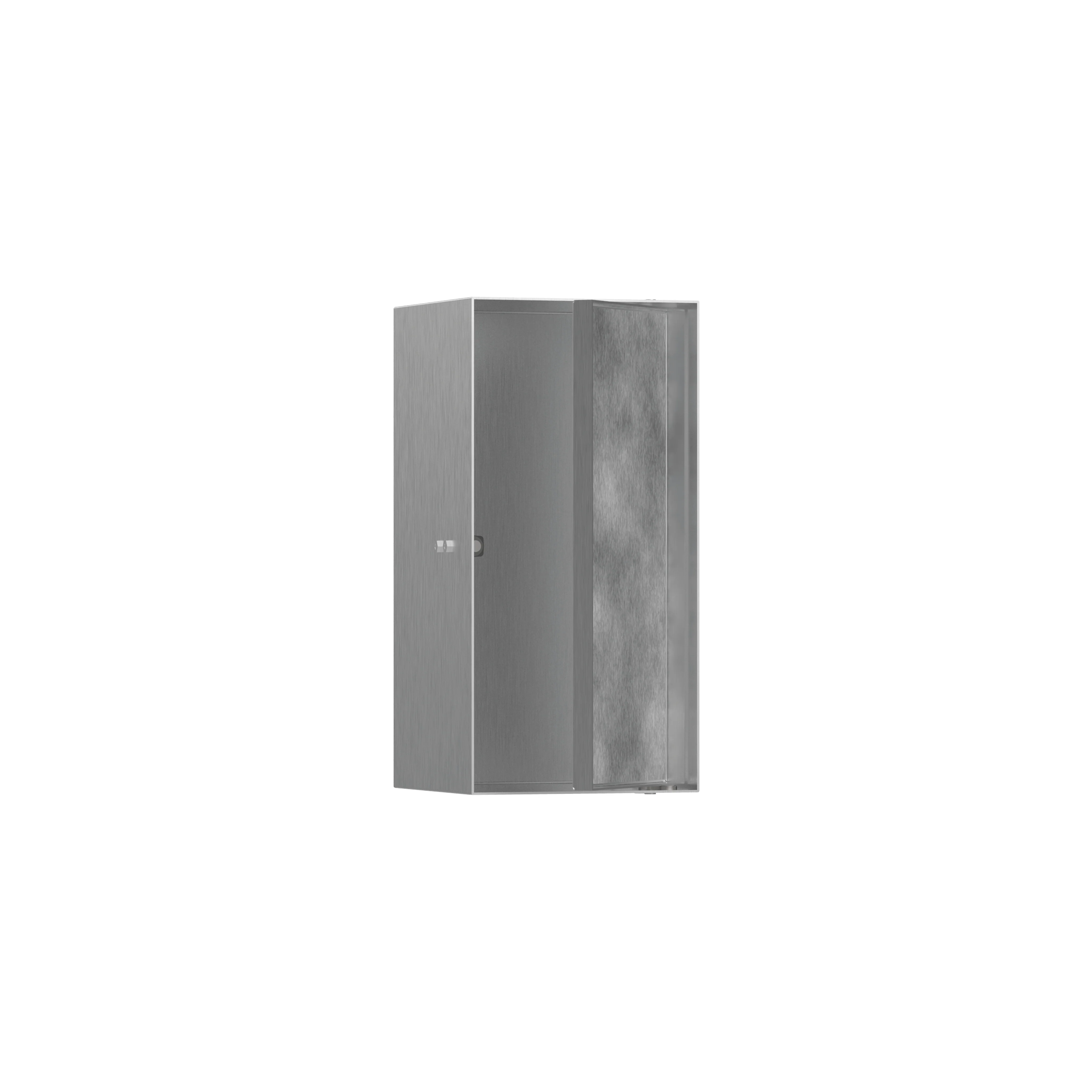 hansgrohe XtraStoris Rock Wall Niche with Tileable Door 12"x 6"x 5.5" - Image 3