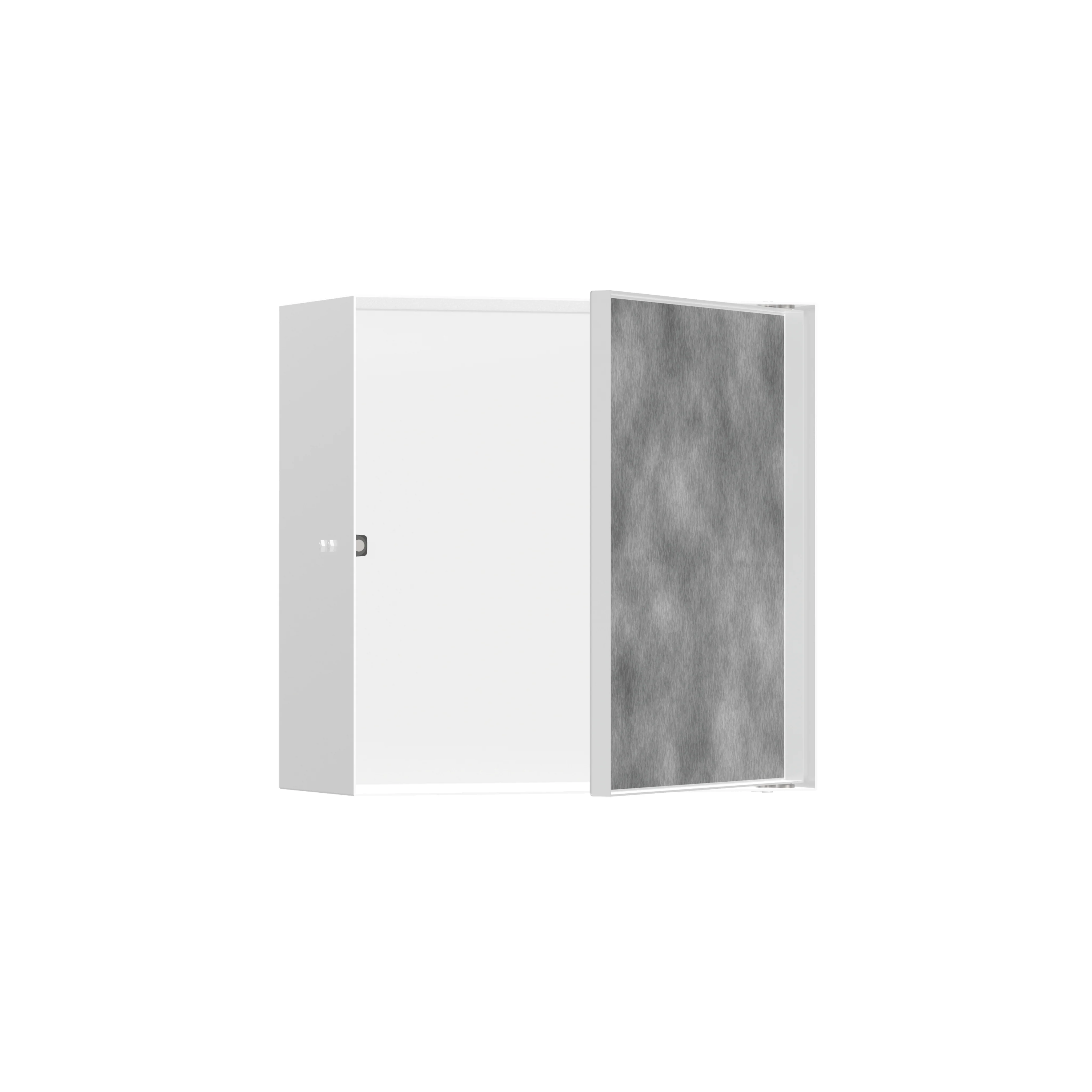 hansgrohe XtraStoris Rock Wall Niche with Tileable Door 12"x 12"x 5.5" - Image 2