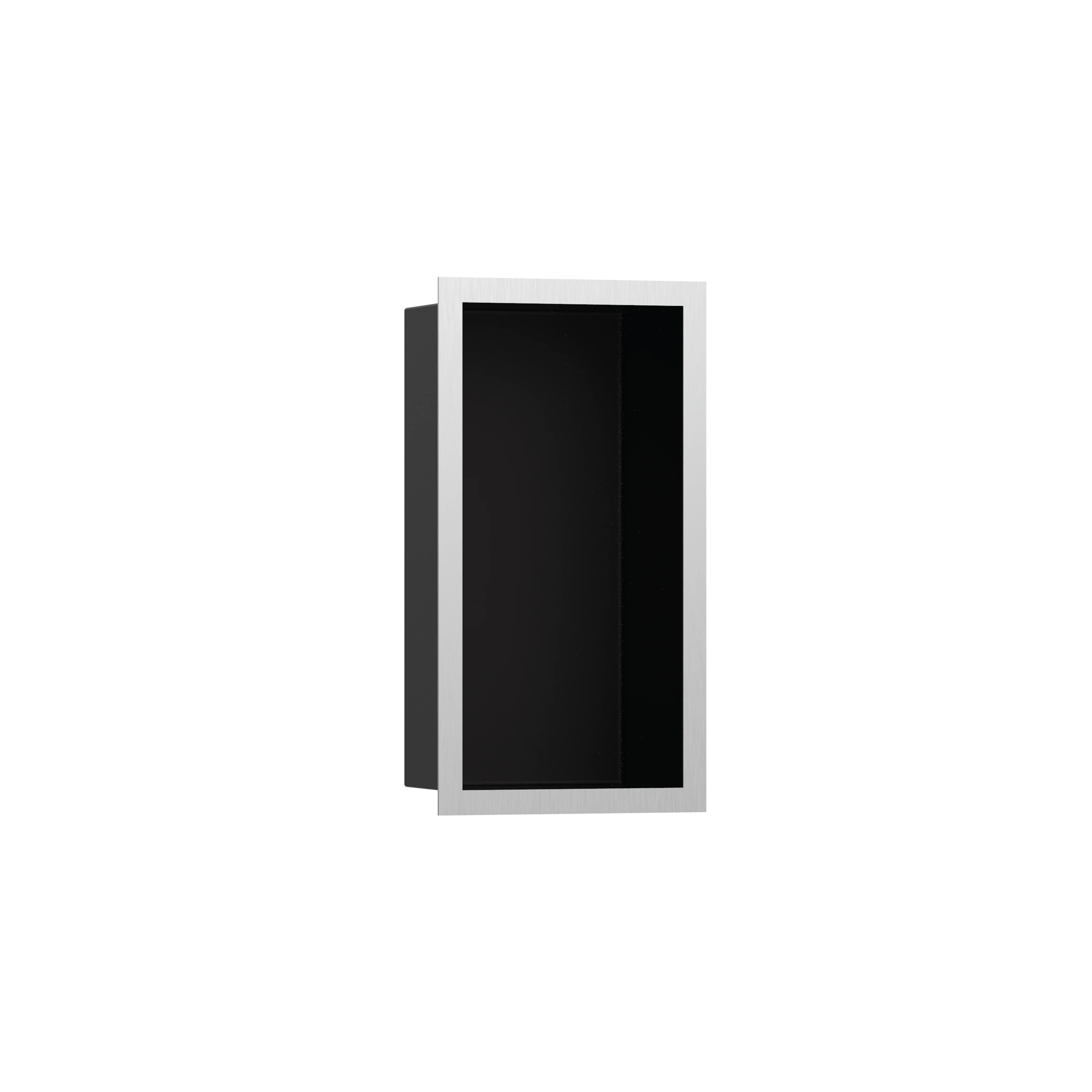 hansgrohe XtraStoris Individual Wall Niche Matte Black with Design Frame 12"x 6"x 4" - Image 5