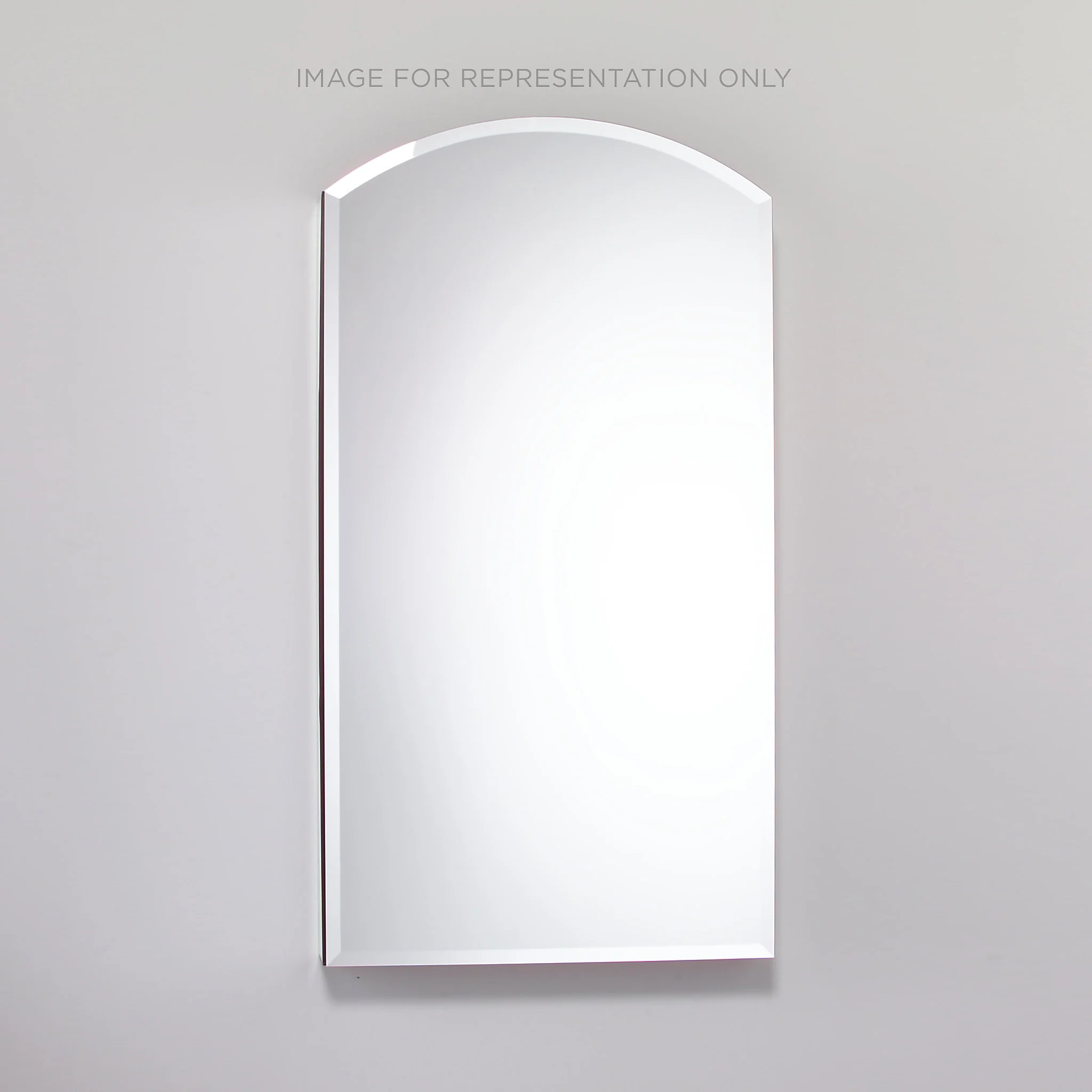 robern MC2030D8ABRE4 M Series Cabinet, 20" x 34" x 8", Arch Top, Bevel Edge, Right Hinge, Electric, Night Light, Defogger