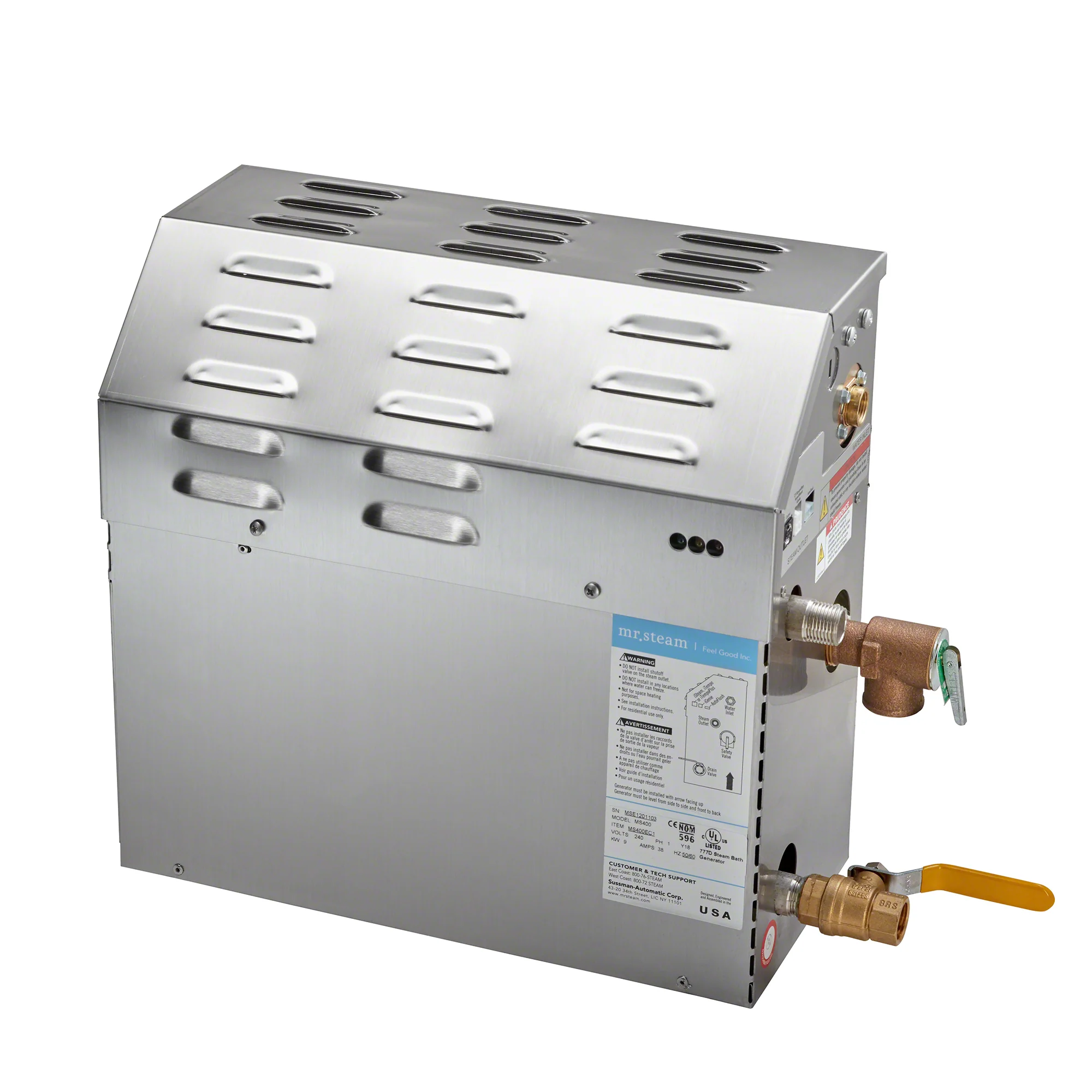 Mr. Steam MS225EC1X MS225 7.5KW Generator with Express Steam
