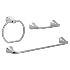 Moen Pivoting Paper Holder Towel Bar Towel Ring - Image 2