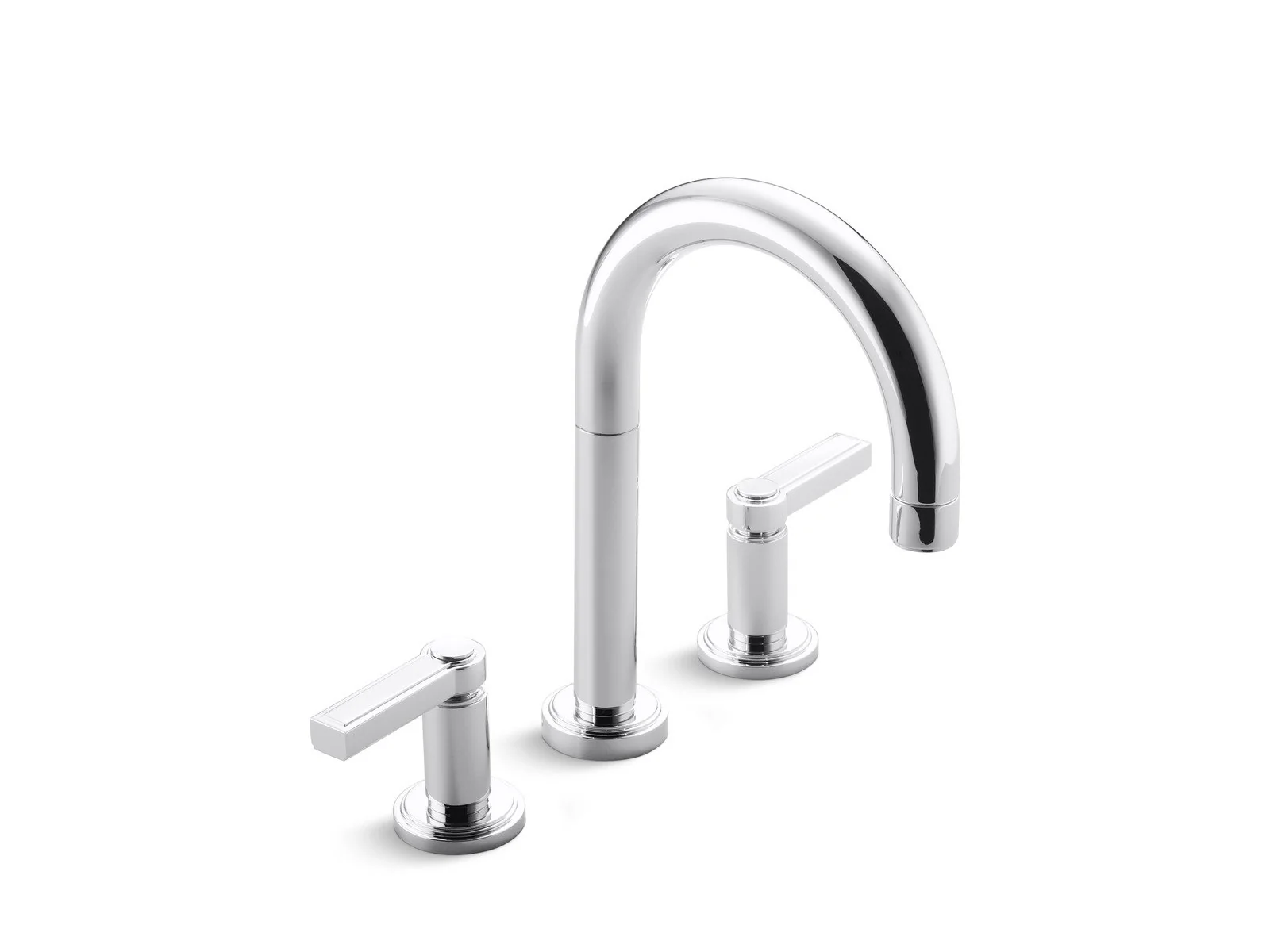 Kallista P24133-LV-CP Vir Stil Minimal by Laura Kirar Sink Faucet, Lever Handles - Image 3