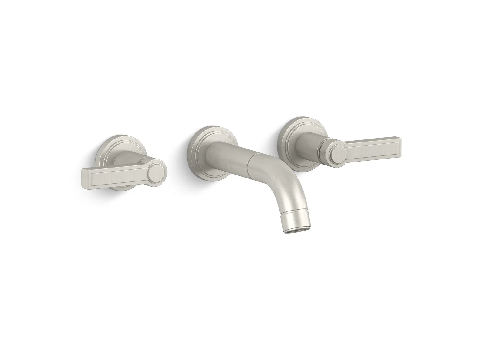 Kallista P24201-LV-CP Vir Stil Minimal by Laura Kirar Wall-Mount Sink Faucet, Lever Handles - Image 2