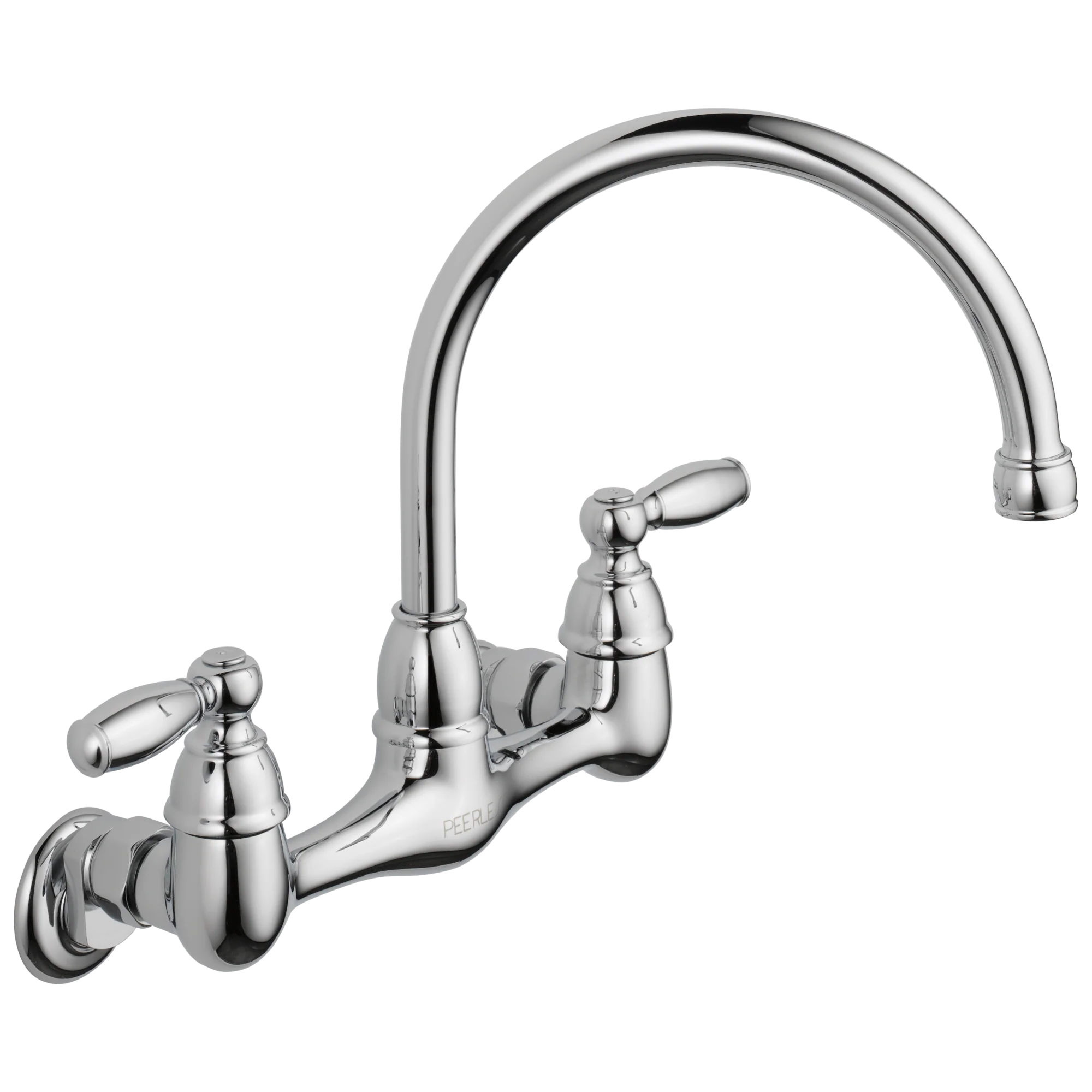 Delta Peerless Claymore:P299305LF Two Handle Wall Mounted Kitchen Faucet