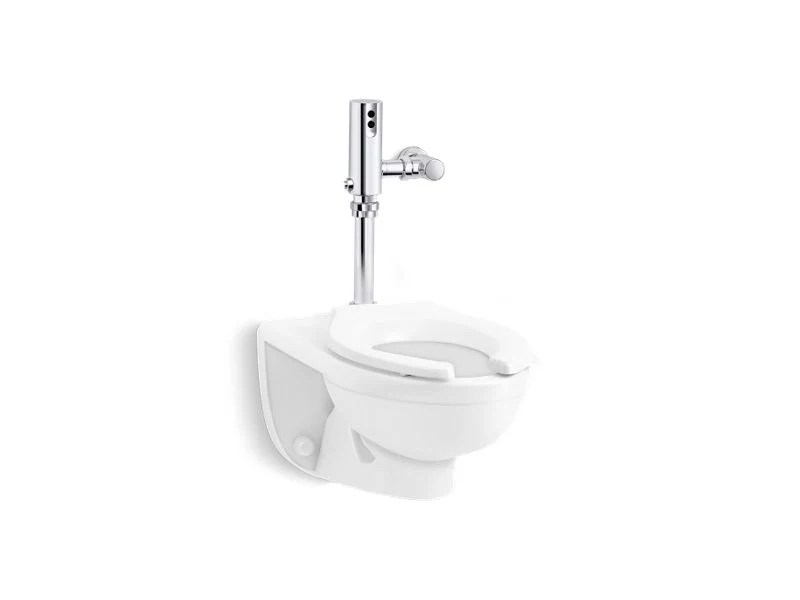 KOHLER K-PR84325-T4DS Kingston Antimicrobial toilet with Mach Tripoint touchless DC 1.28 gpf flushometer
