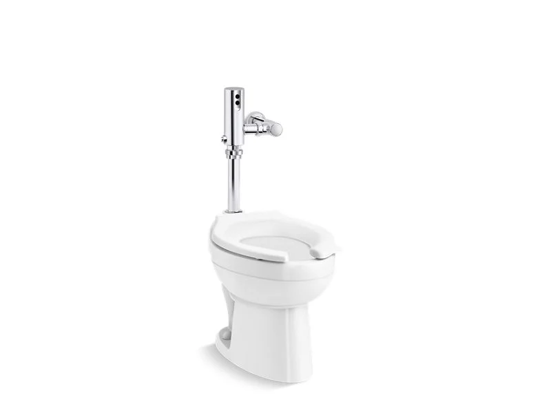 KOHLER K-PR96053-T3D Wellcomme Commercial toilet with Mach Tripoint touchless DC 1.0 gpf flushometer