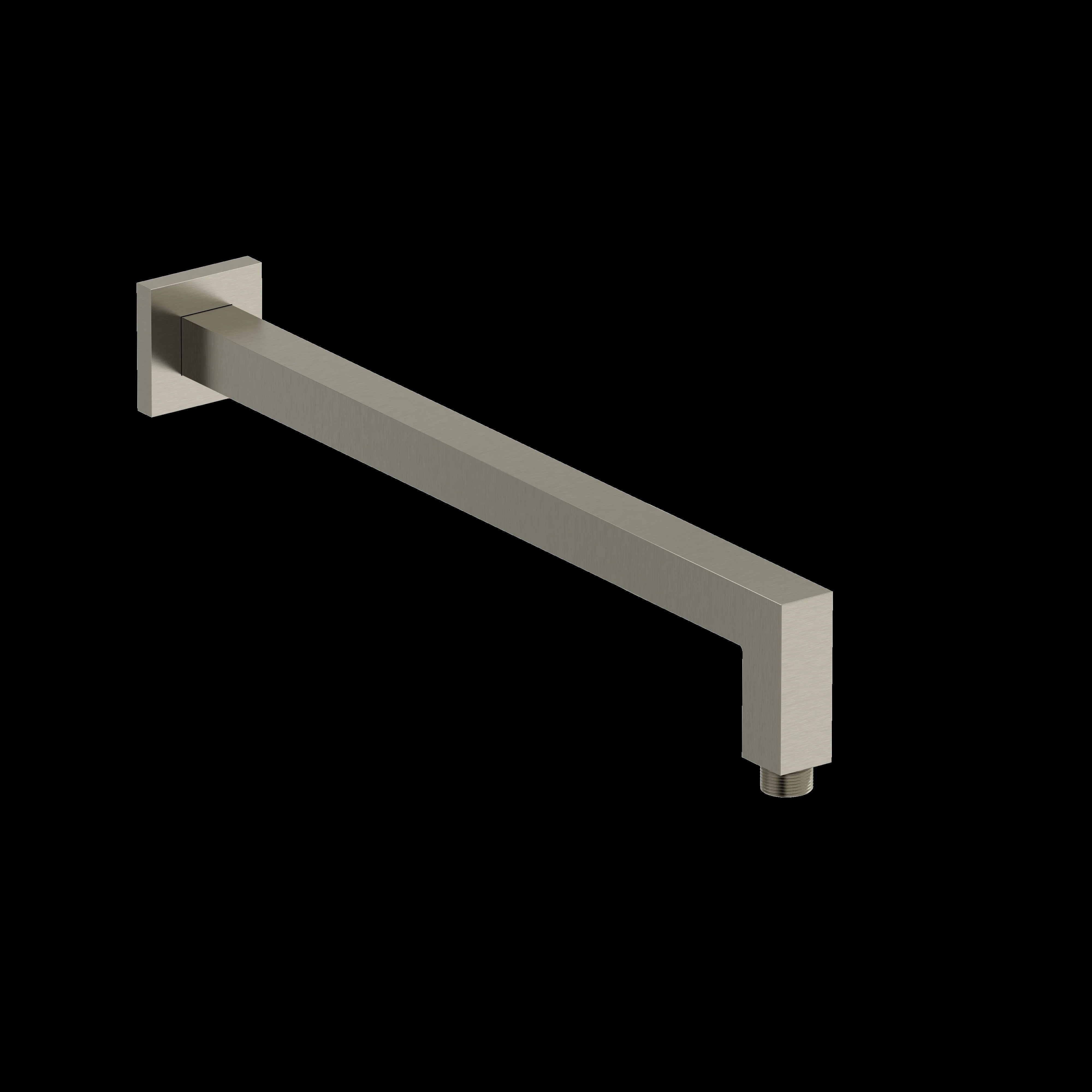 Riobel 543 16" Reach Wall Mount Shower Arm With Square Escutcheon - Image 4