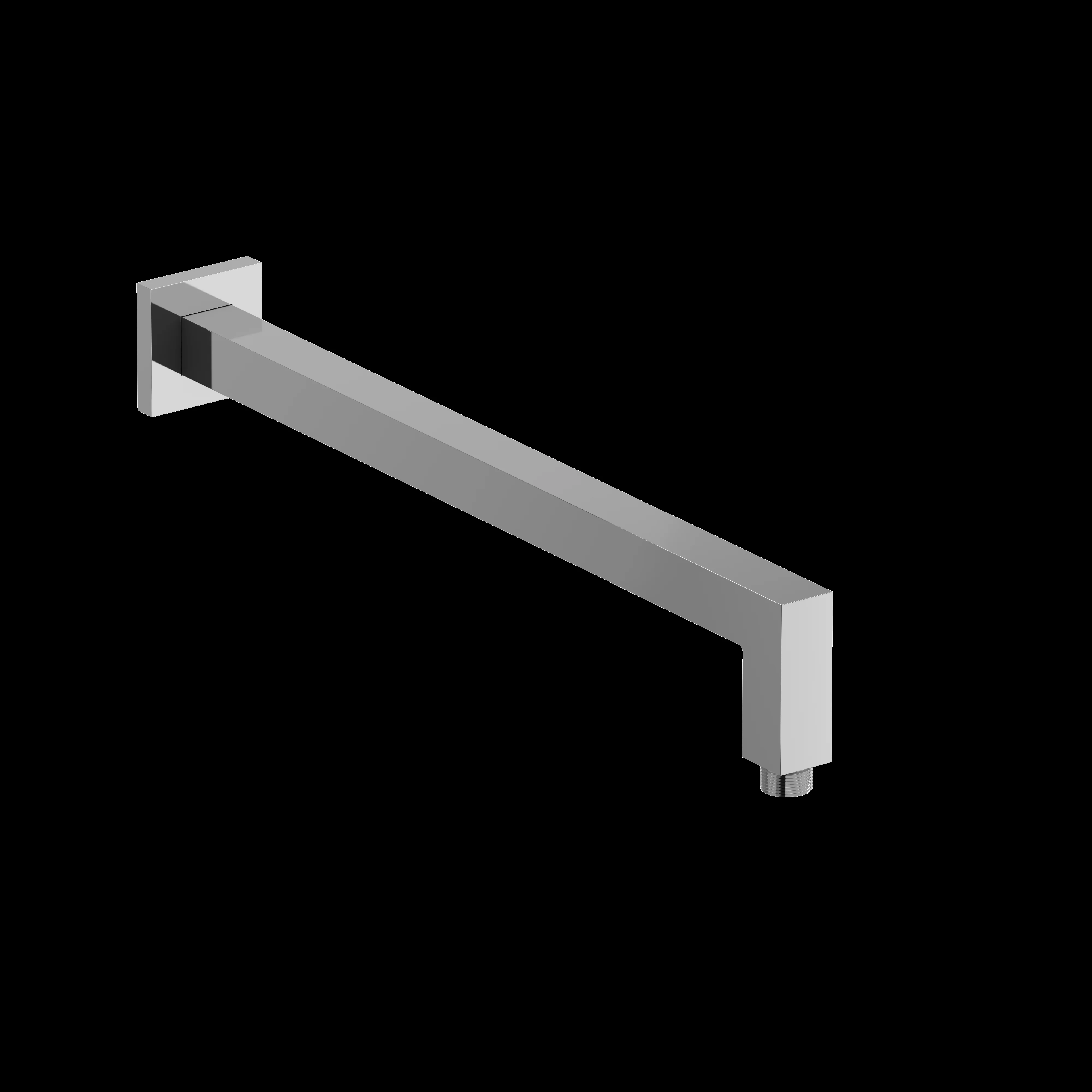 Riobel 543 16" Reach Wall Mount Shower Arm With Square Escutcheon - Image 5