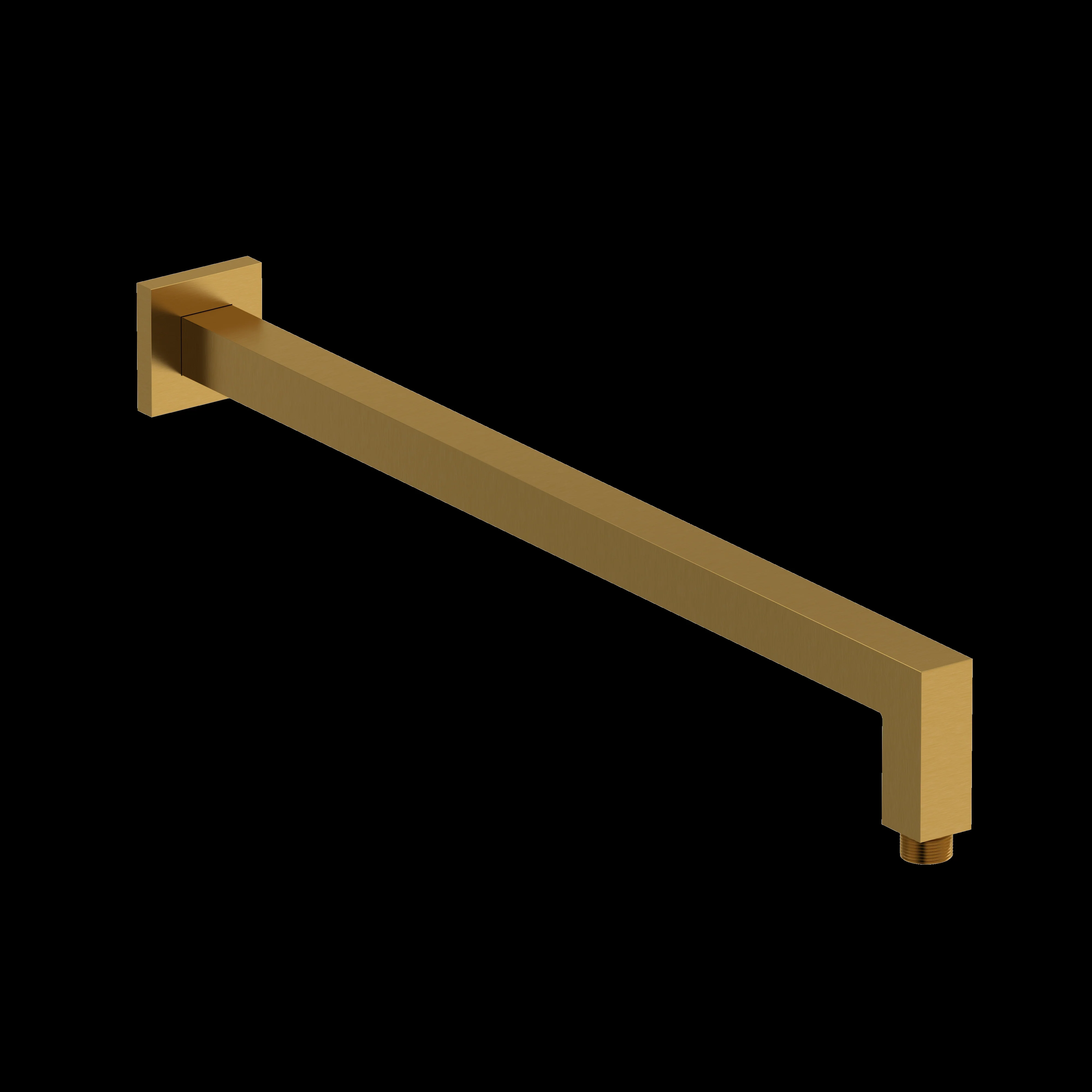 Riobel 547 21" Reach Wall Mount Shower Arm With Square Escutcheon - Image 2