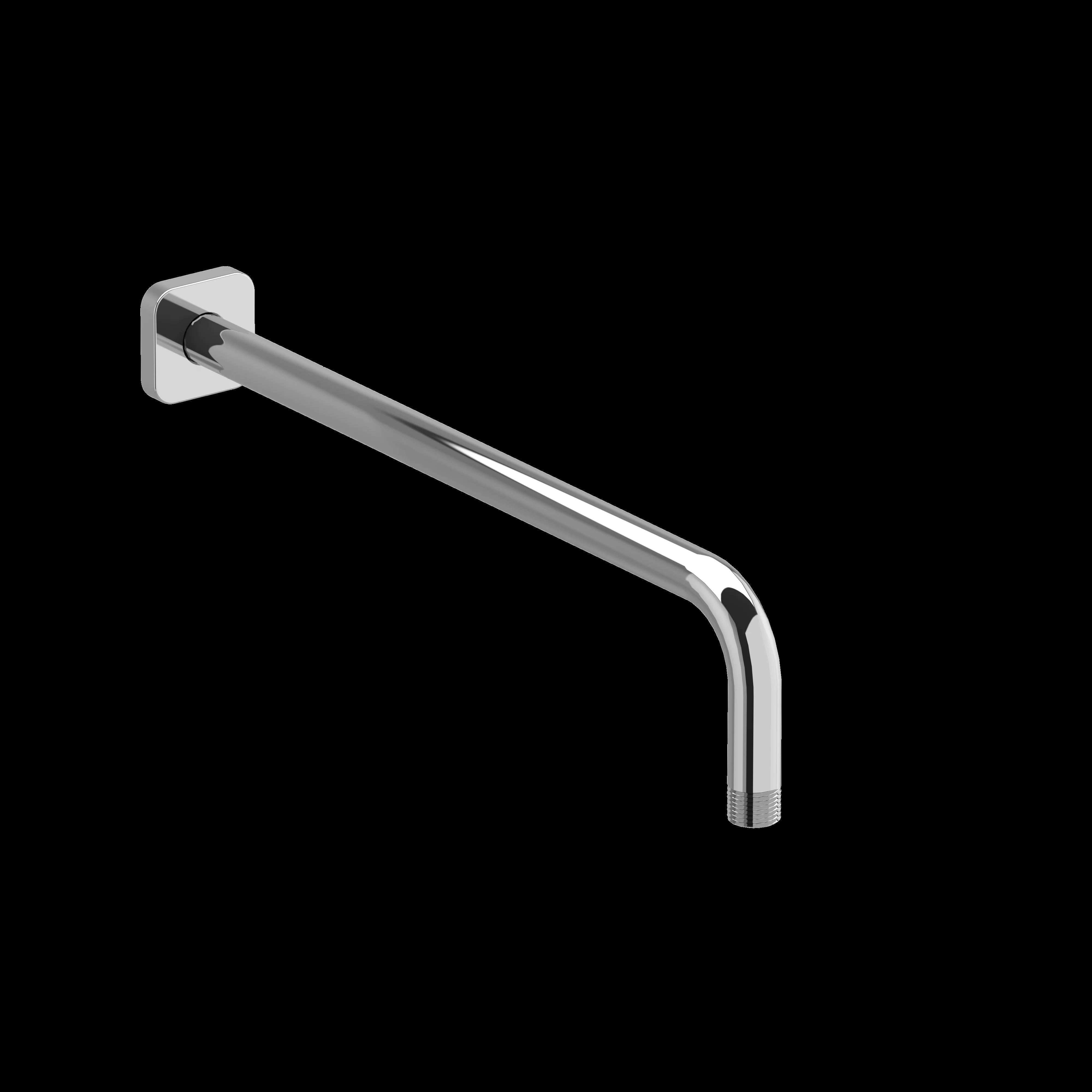 Riobel 574 16" Reach Wall Mount Shower Arm With Square Escutcheon - Image 3