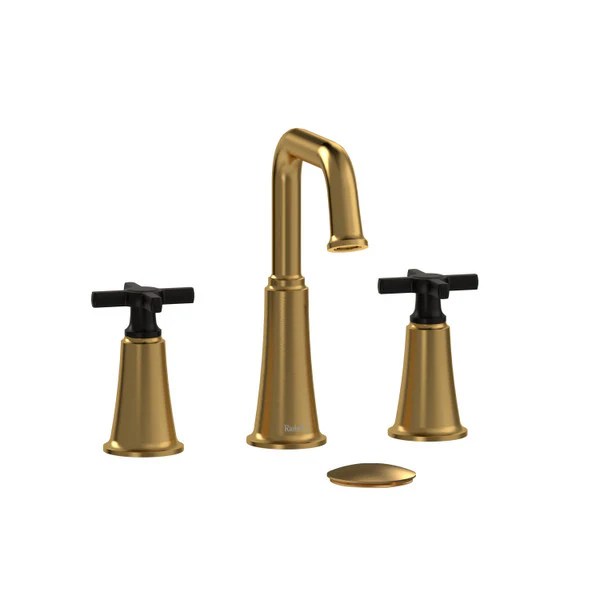Riobel MMSQ08 Momenti Widespread Lavatory Faucet with U-Spout - Image 9