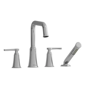 Riobel MMSQ12 Momenti 4-Hole Deck Mount Tub Filler with U-Spout - Image 34