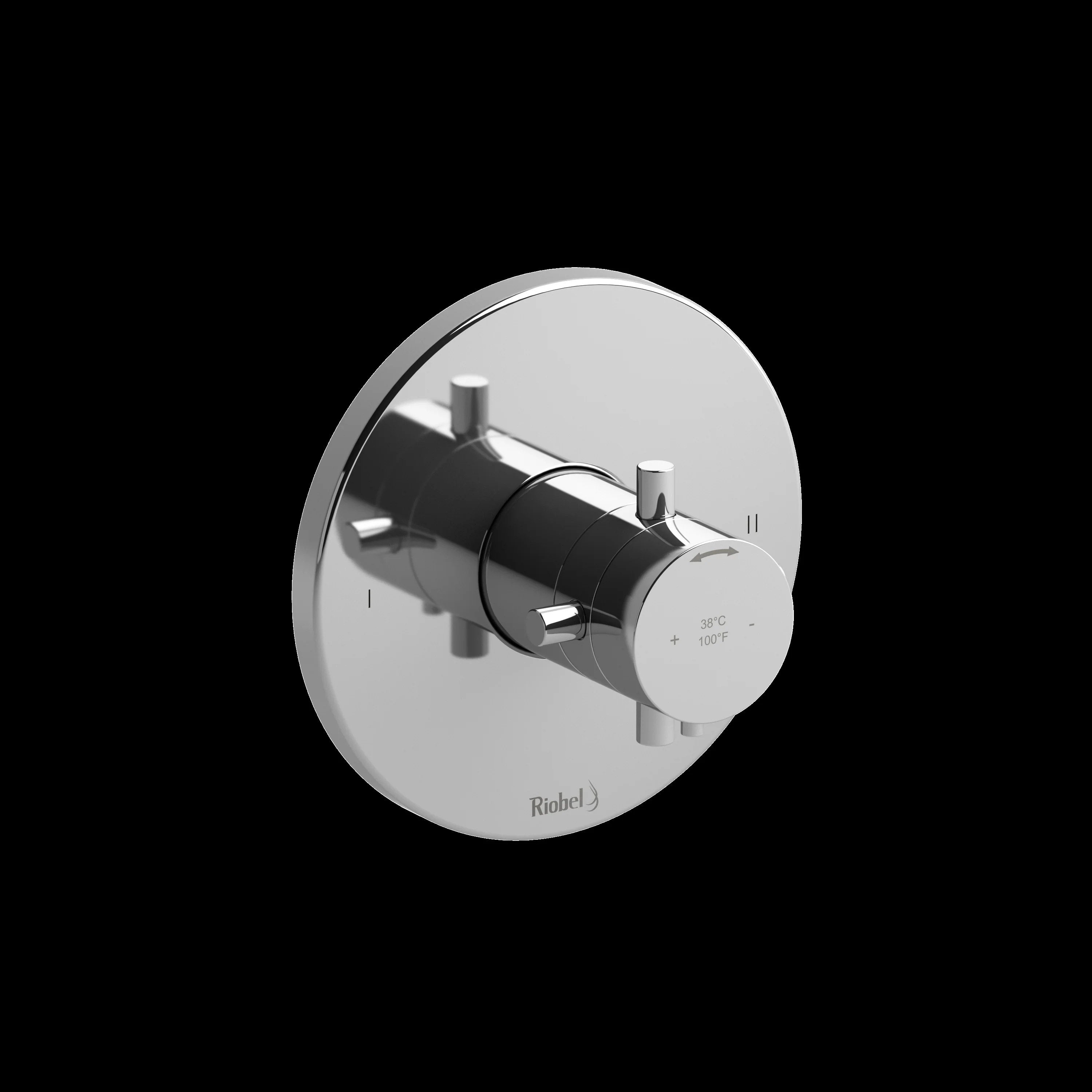 Riobel TPATM44 Pallace 1/2" Therm & Pressure Balance Trim with 2 Functions - Image 2