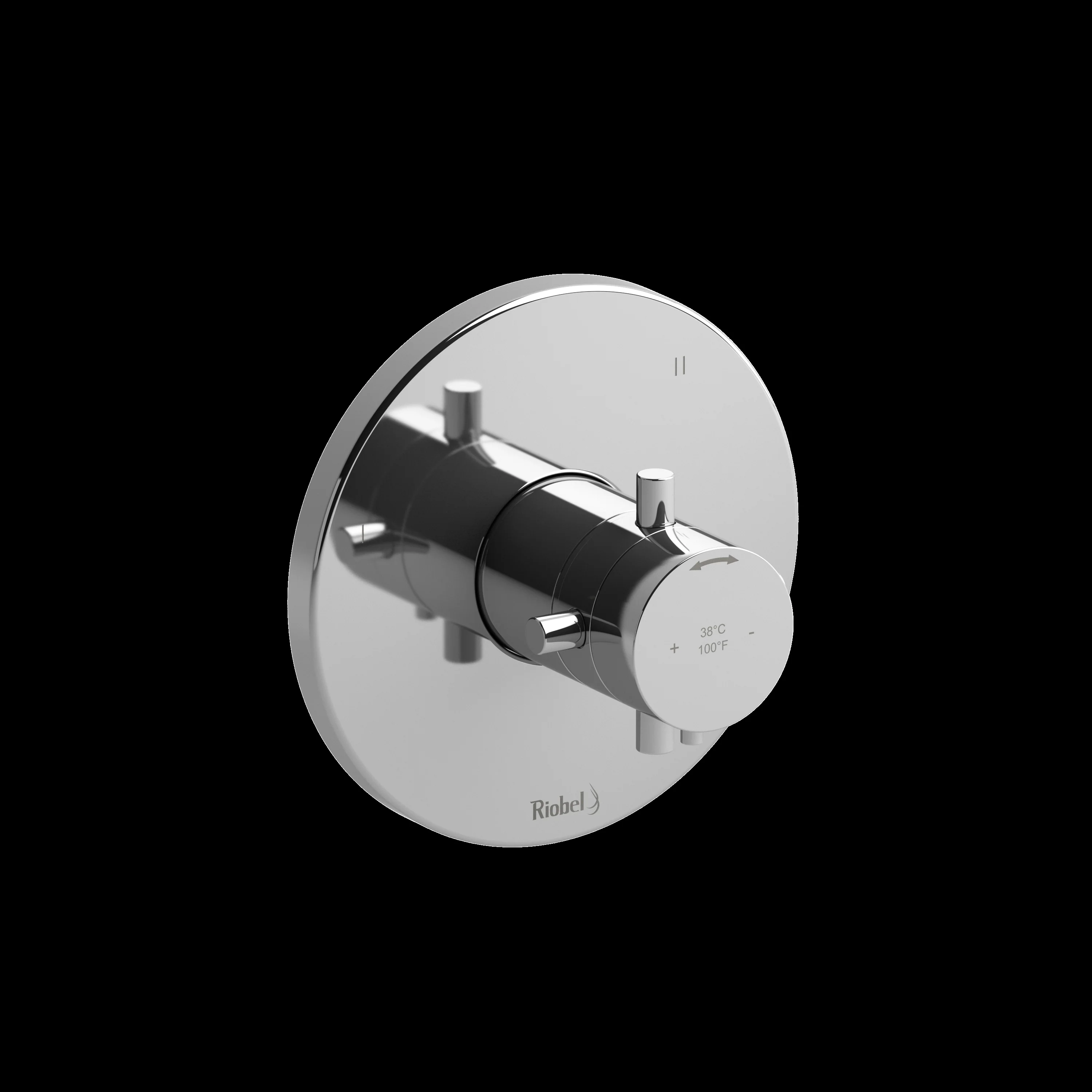 Riobel TPATM45 Pallace 1/2" Therm & Pressure Balance Trim with 5 Functions - Image 2