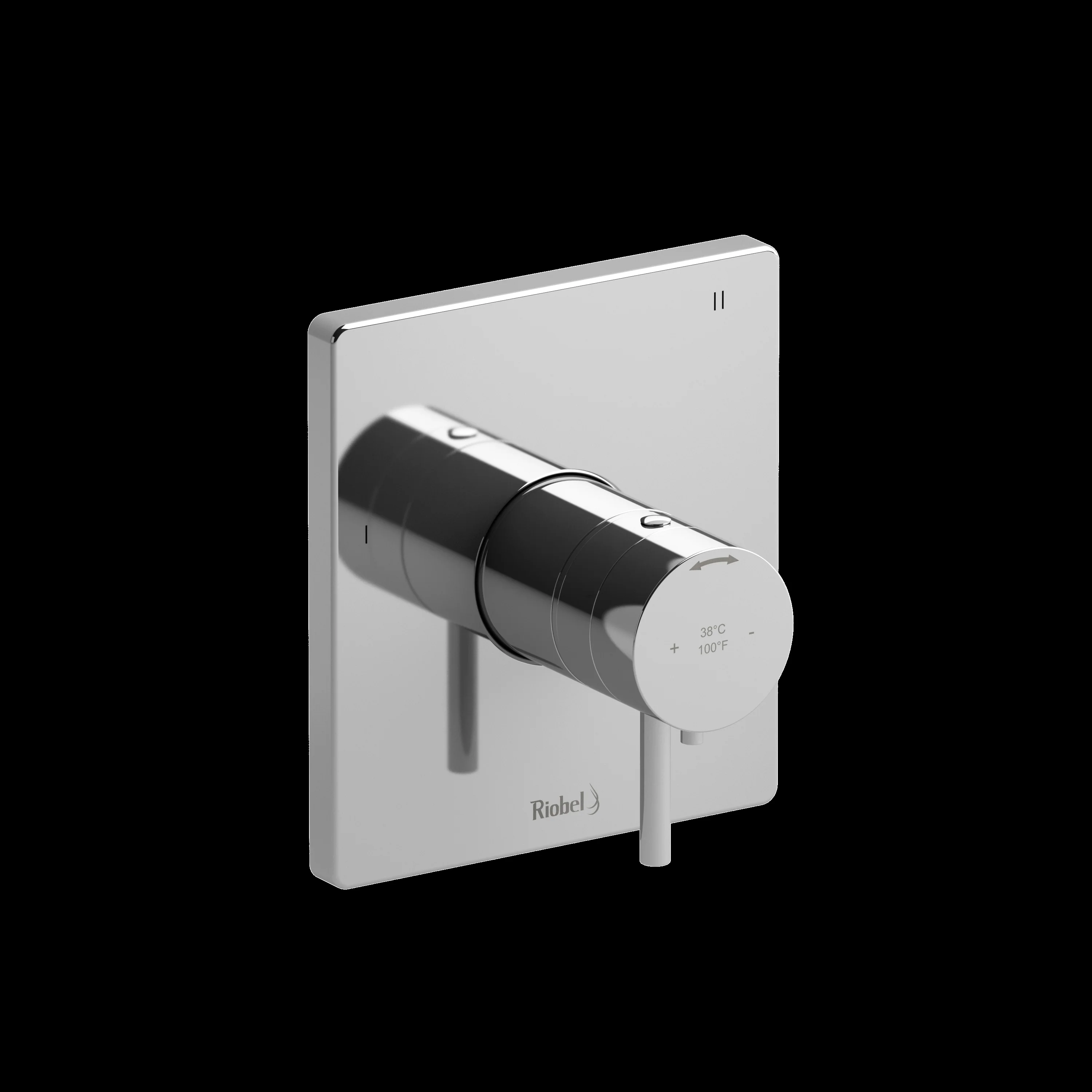 Riobel TPATQ47 Pallace 1/2" Therm & Pressure Balance Trim with 3 Functions - Image 4