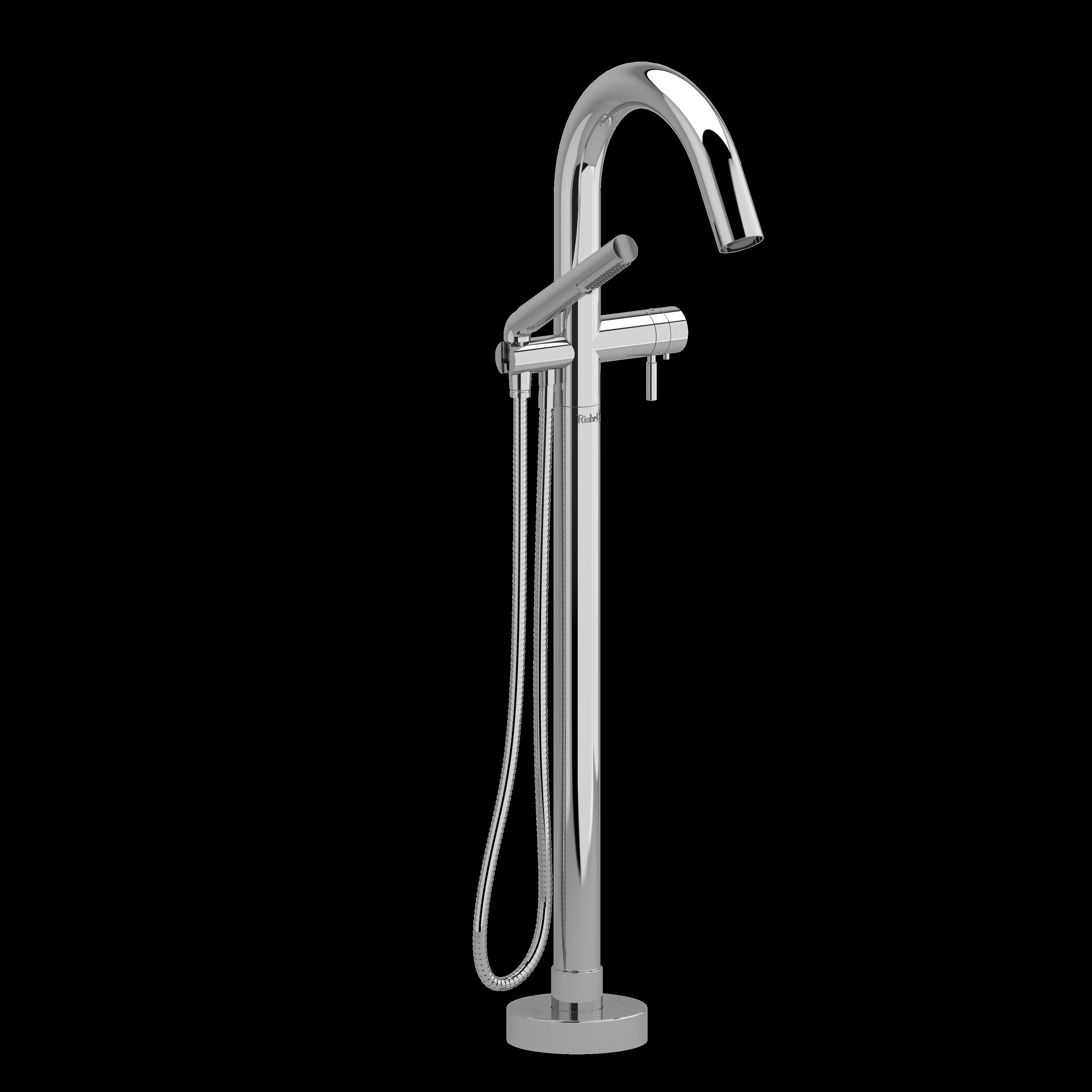 Riobel TRU39 Riu Single Hole Floor Mount Tub Filler Trim - Image 4