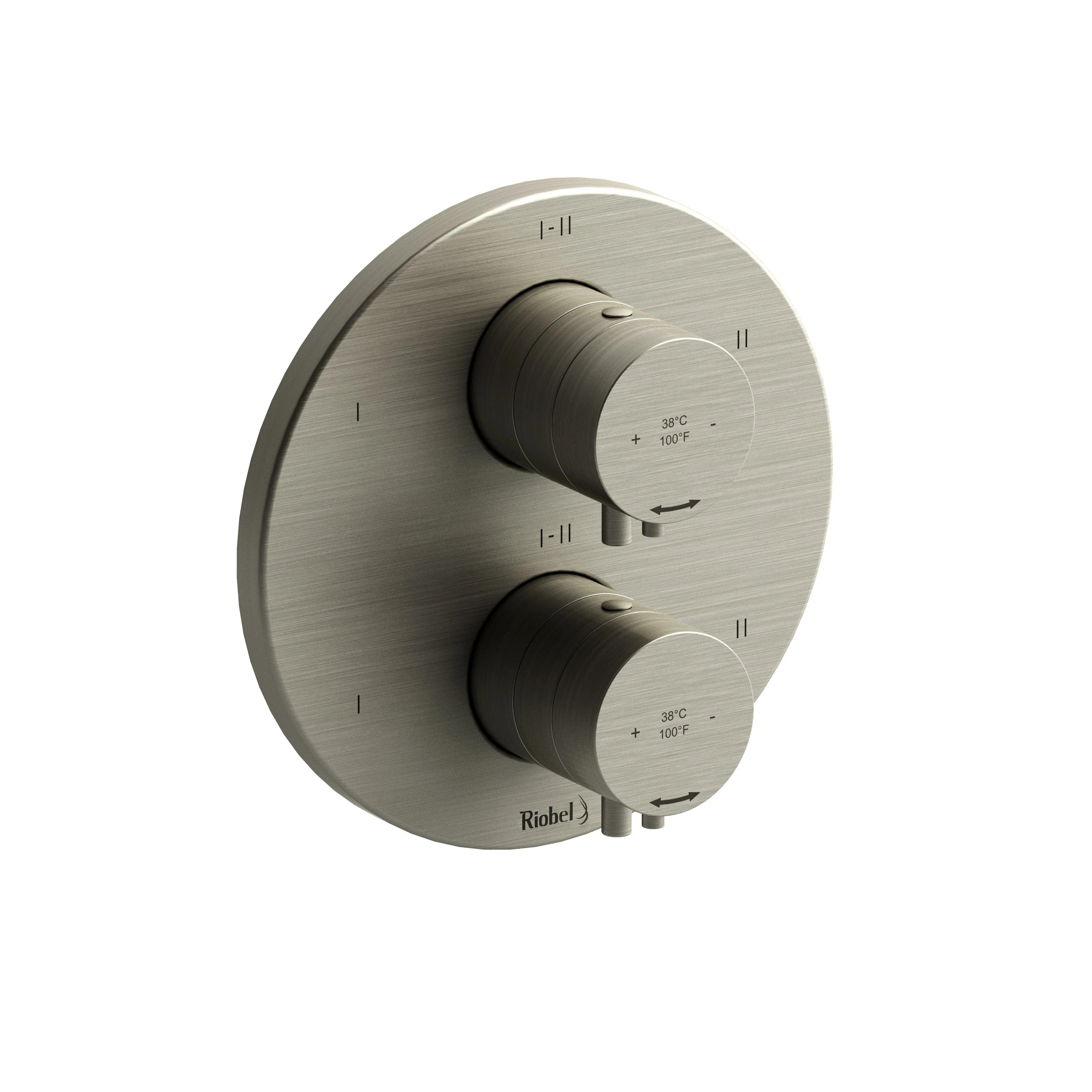 Riobel TSYTM46 Sylla 3/4" Therm & Pressure Balance Trim with 6 Functions