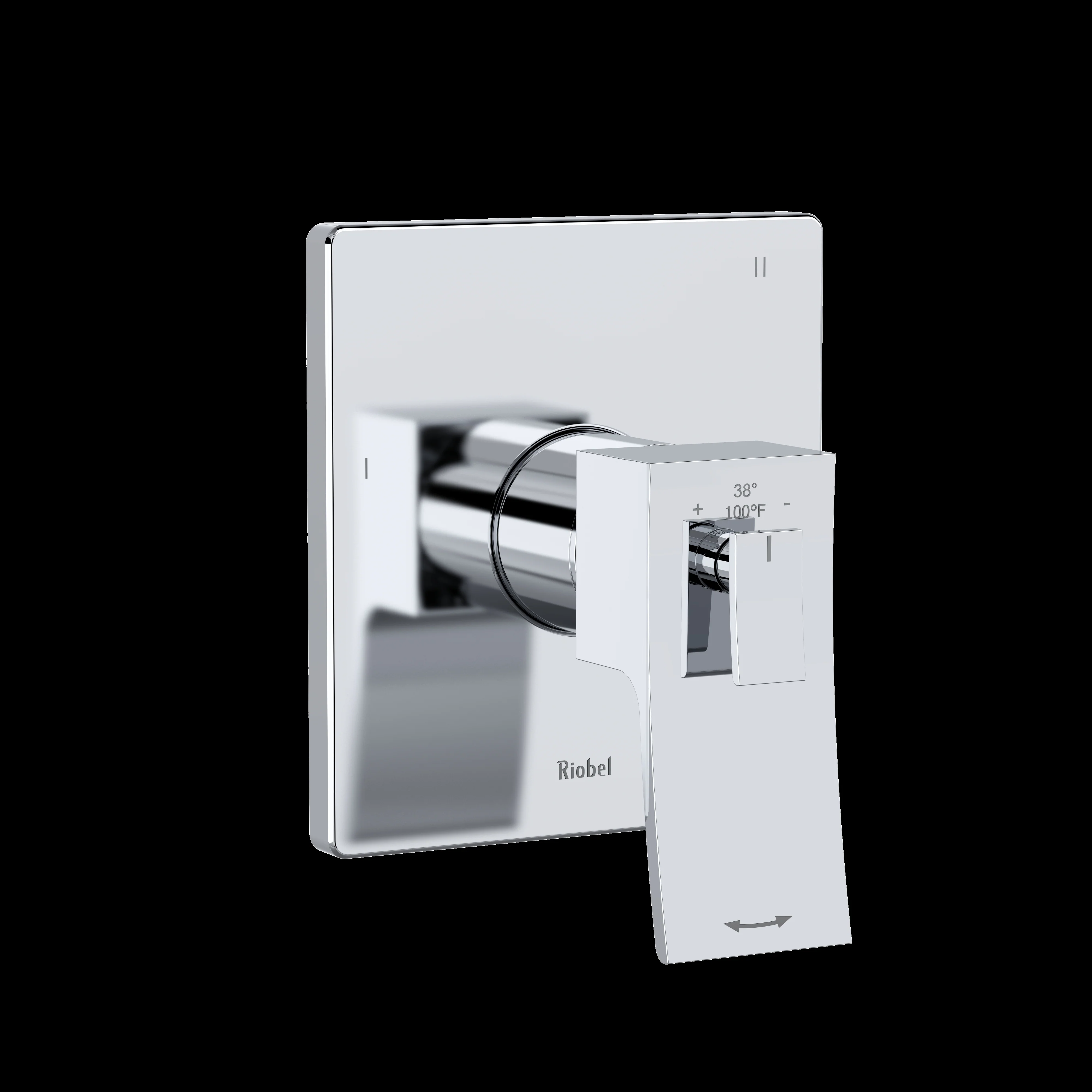 Riobel TZOTQ45 Zendo 1/2" Therm & Pressure Balance Trim with 5 Functions - Image 2