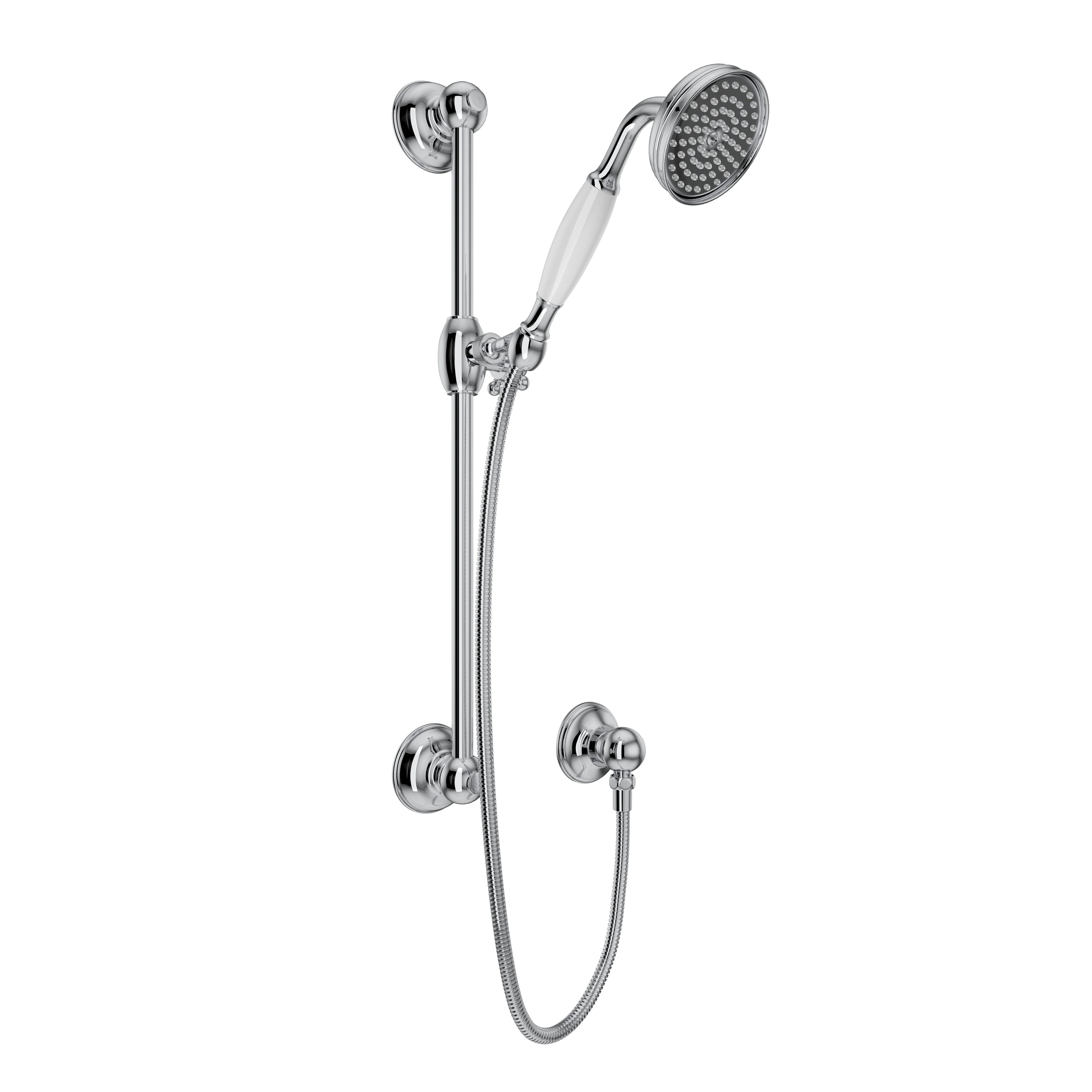 ROHL 1300E Handshower Set With 22" Slide Bar and Single Function Handshower