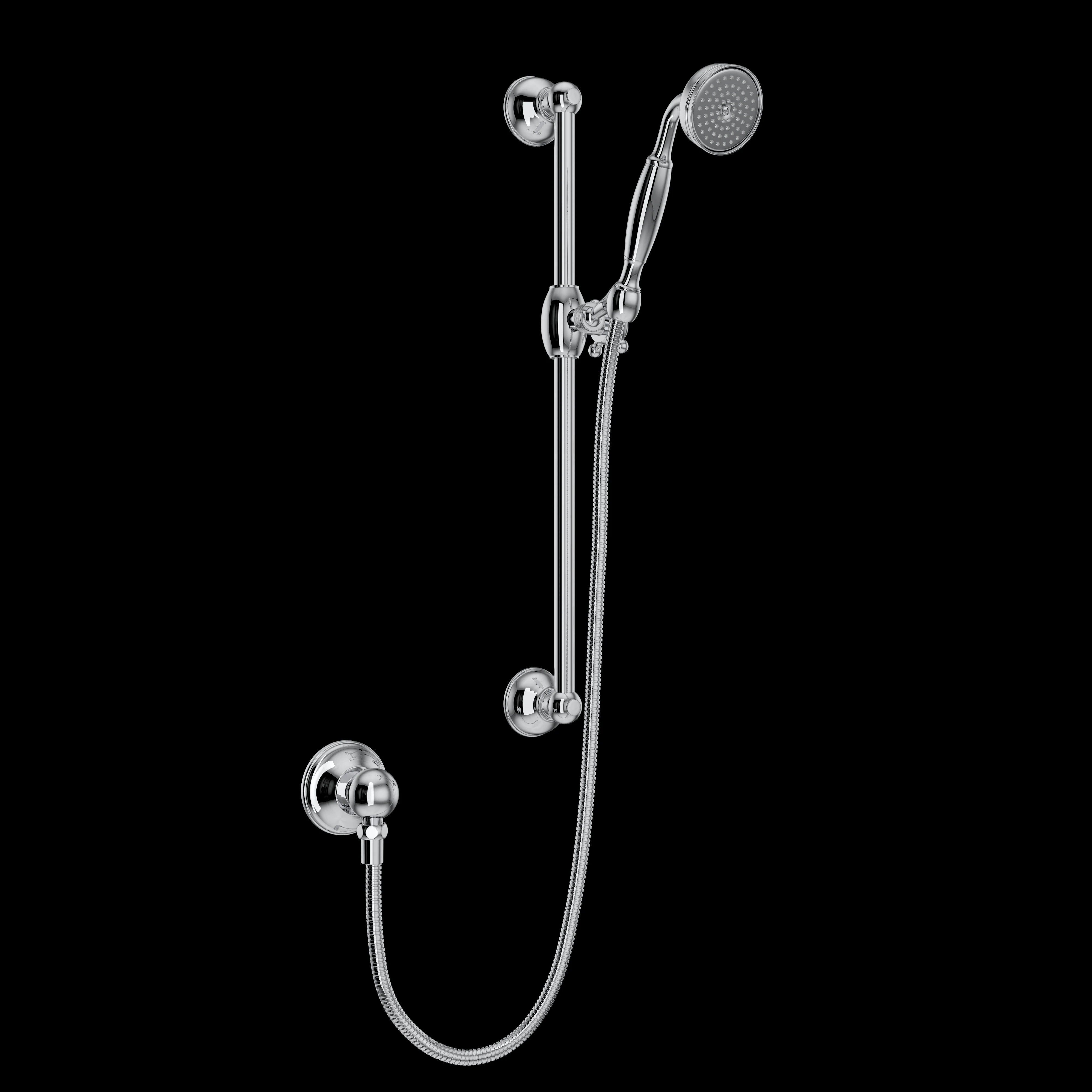 ROHL 1301E Handshower Set With 22" Slide Bar and Single Function Handshower