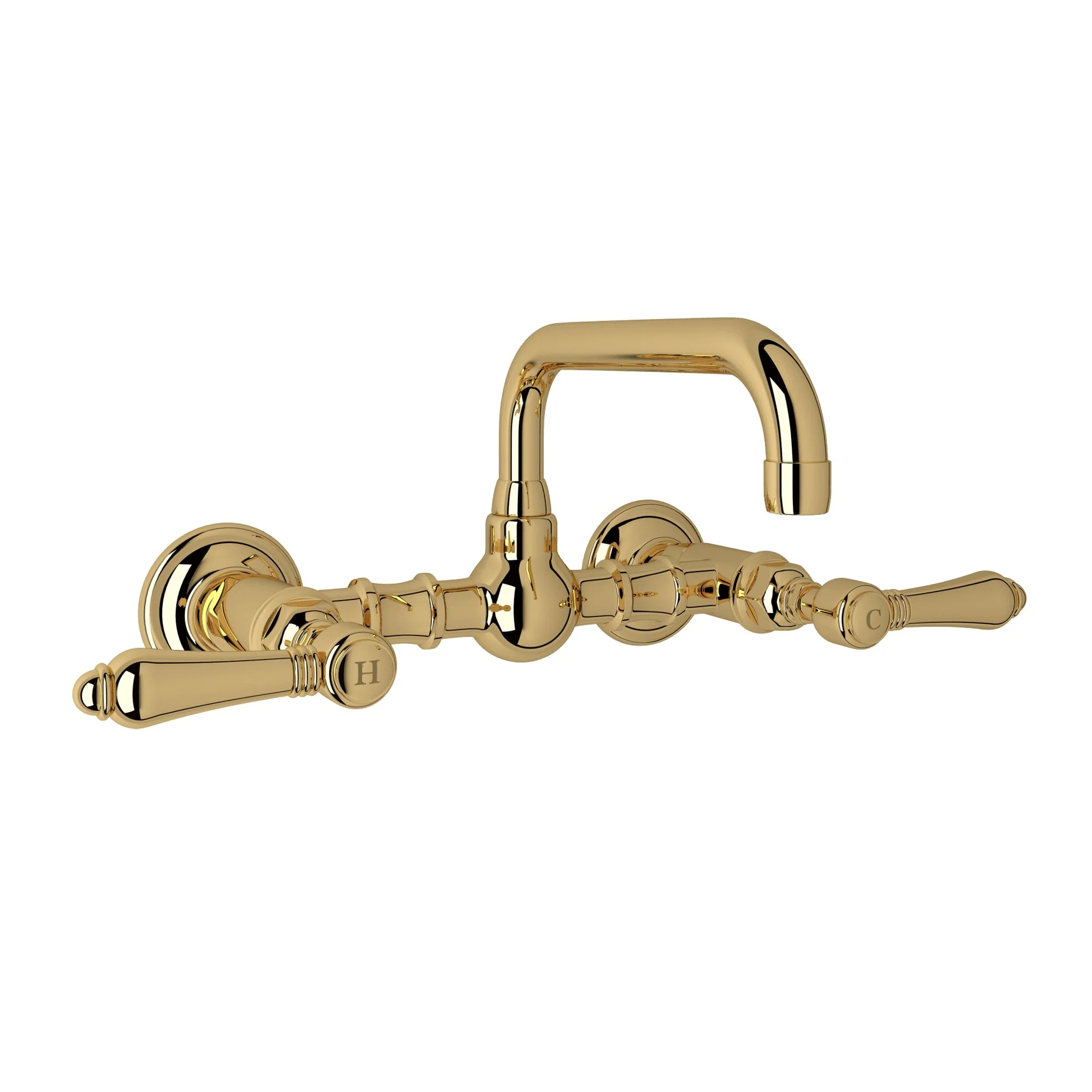 ROHL A1423 Acqui® Wall Mount Bridge Lavatory Faucet With U-Spout - Image 7